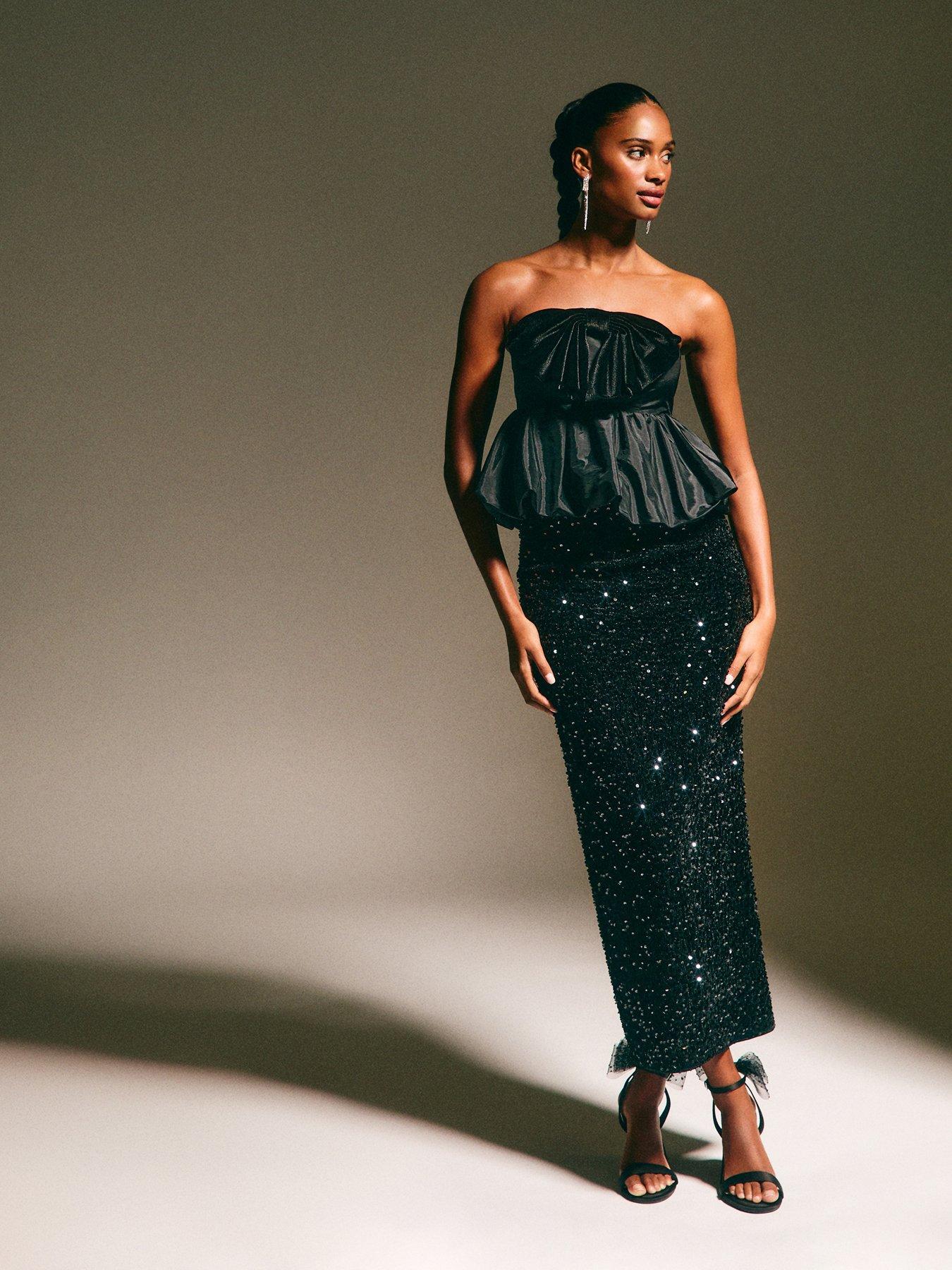 new-look-black-velvet-sequin-embellished-midi-skirtback