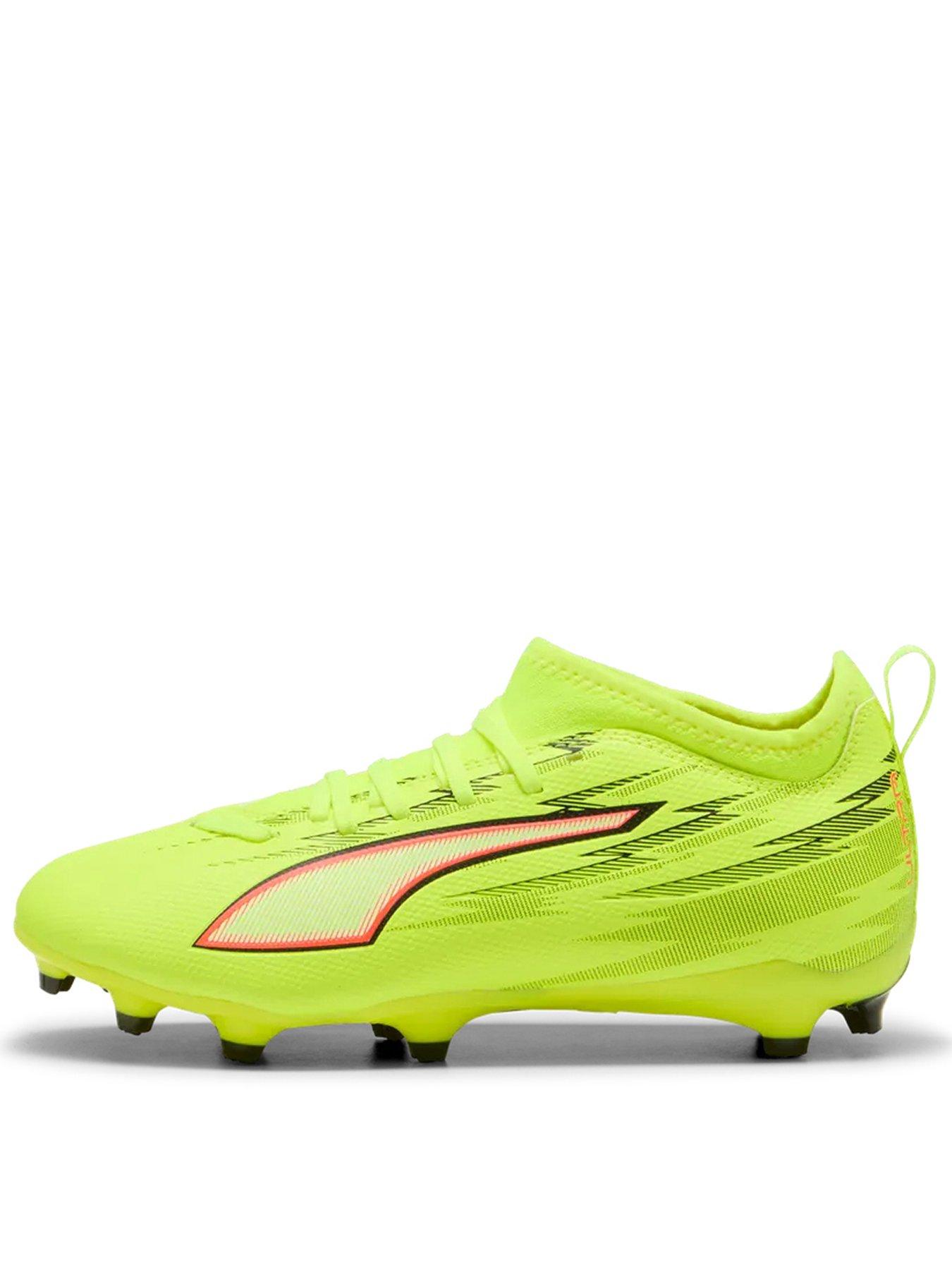Puma Junior Ultra 6 Match Firm Ground Football Boots - Yellow