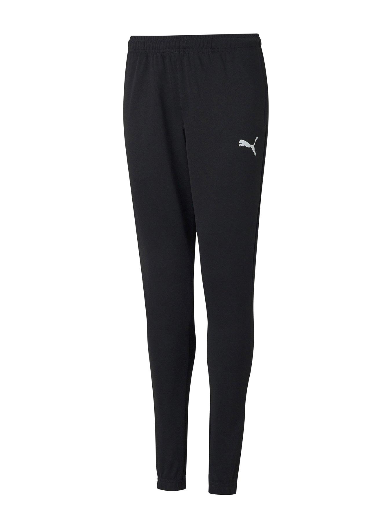 Image 1 of 2 of Puma Junior Football Team Rise Poly Training Pant - Black/White