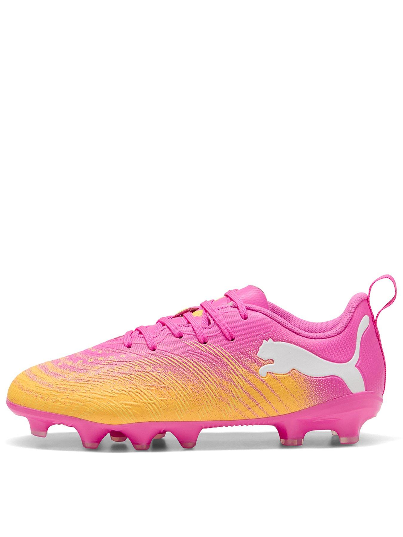 Puma Junior Future 9 Play Firm Ground Football Boots - Pink