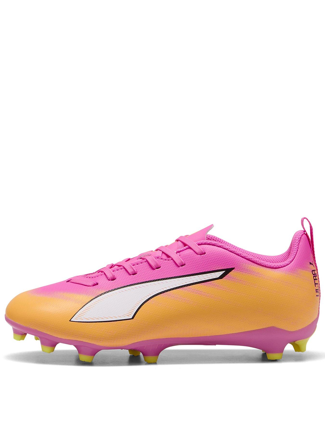 Image 1 of 6 of Puma Junior Ultra 6 Play Firm Ground Football Boots - Pink