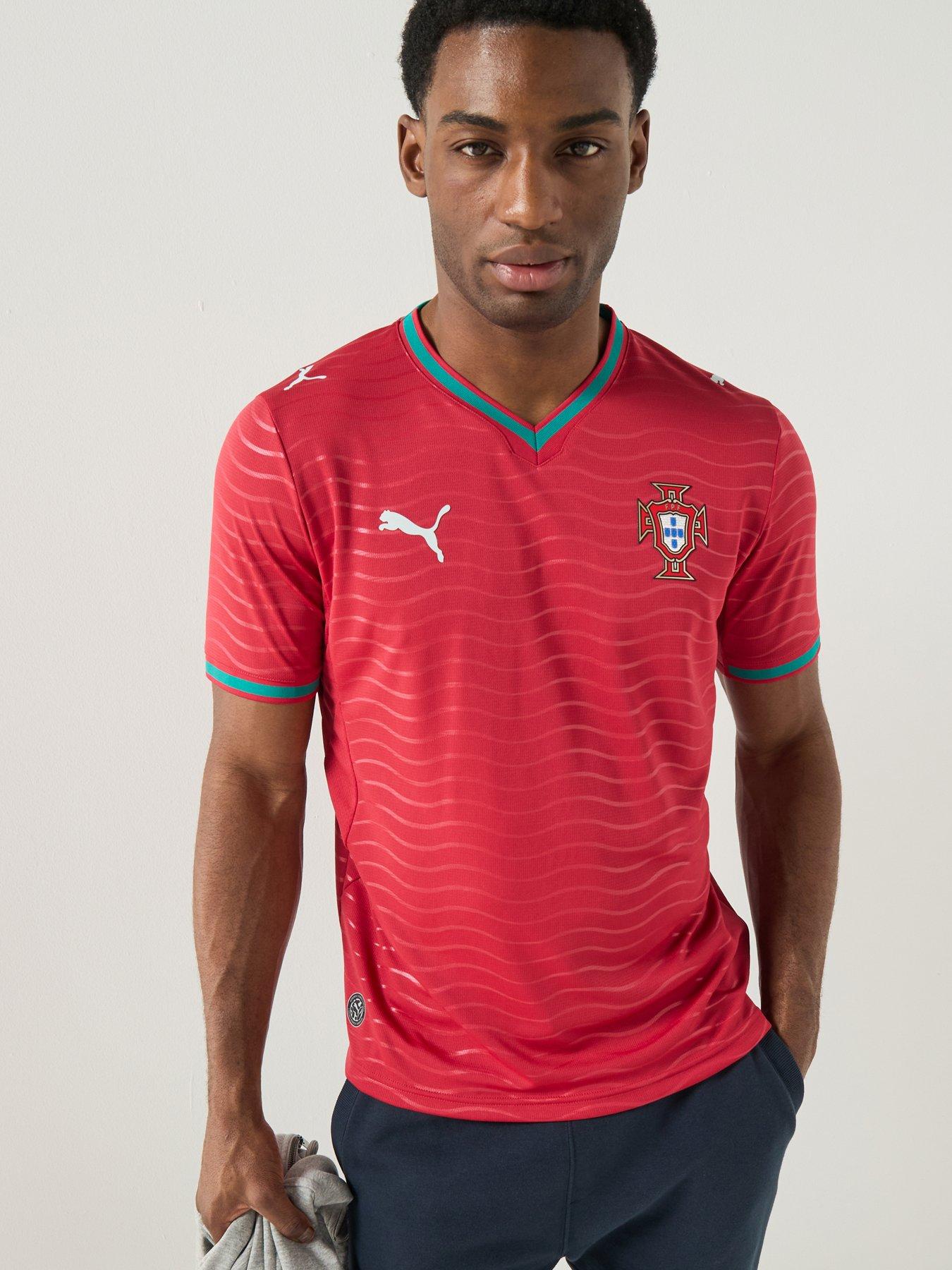 Image 1 of 6 of Puma Mens Portugal Home Replica Football Shirt - Red