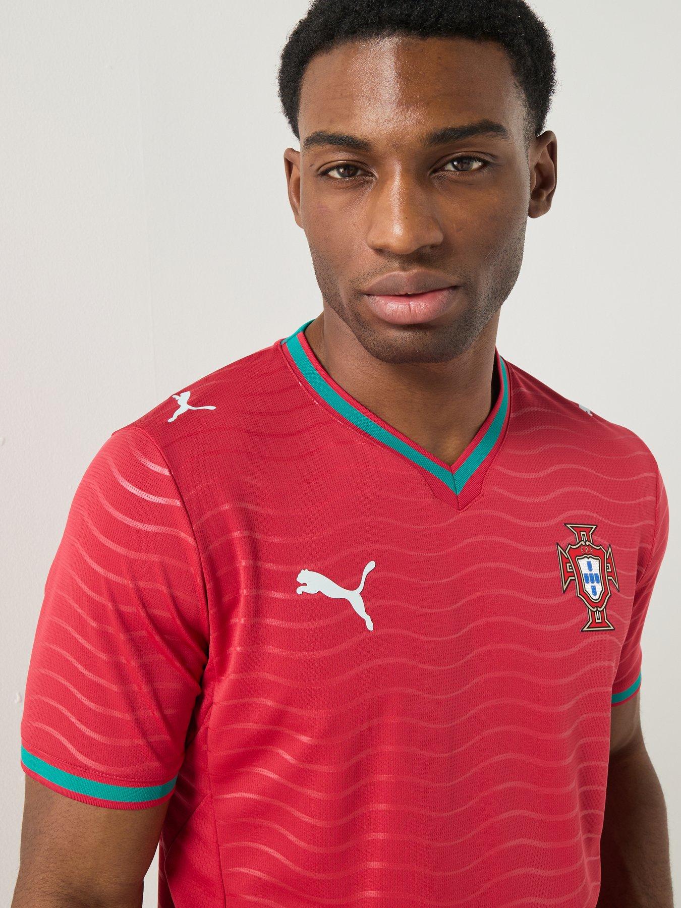 Image 4 of 6 of Puma Mens Portugal Home Replica Football Shirt - Red