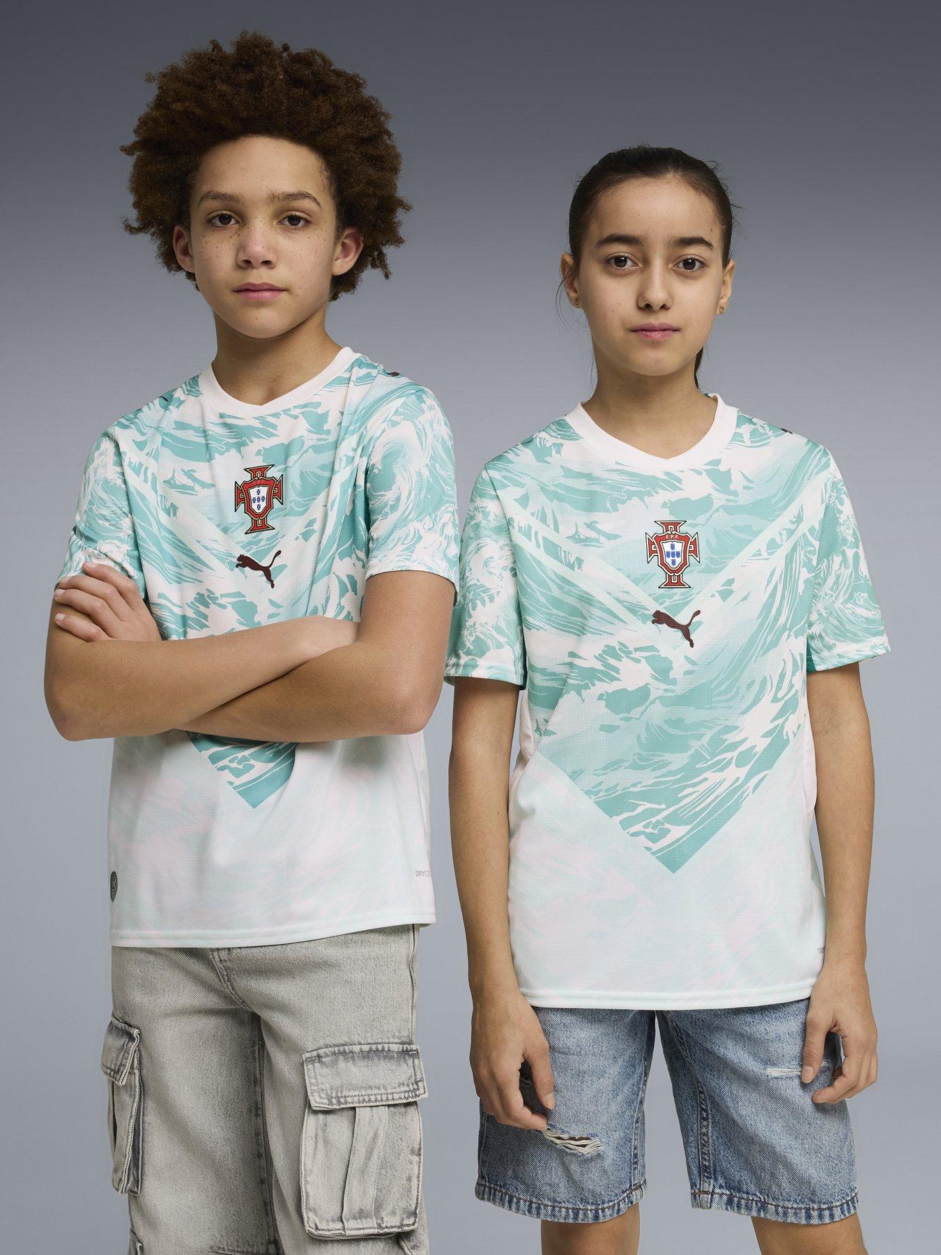 Puma Junior Portugal Away Replica Football Shirt - White