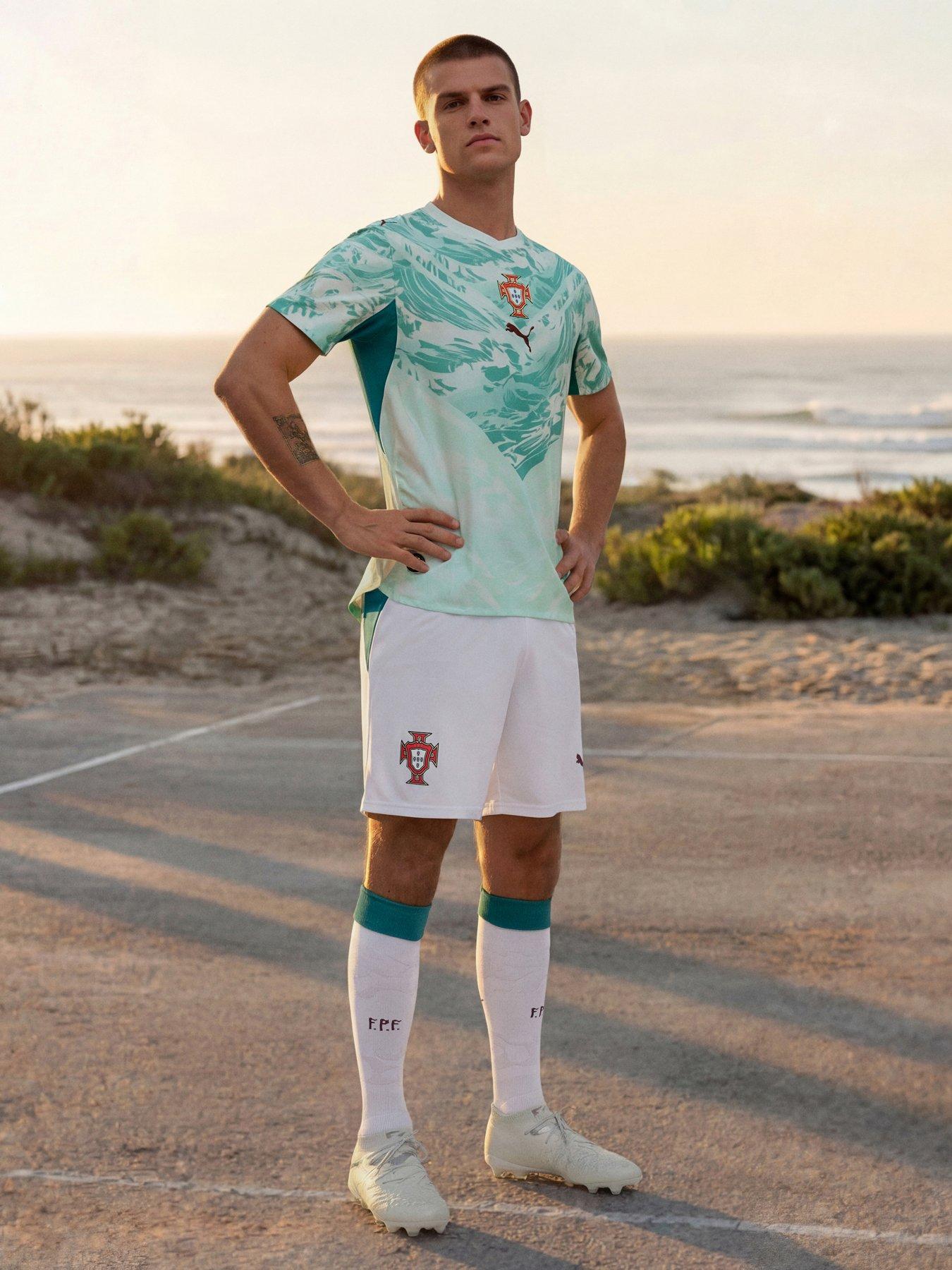 Image 3 of 5 of Puma Mens Portugal Away Replica Football Shorts - White