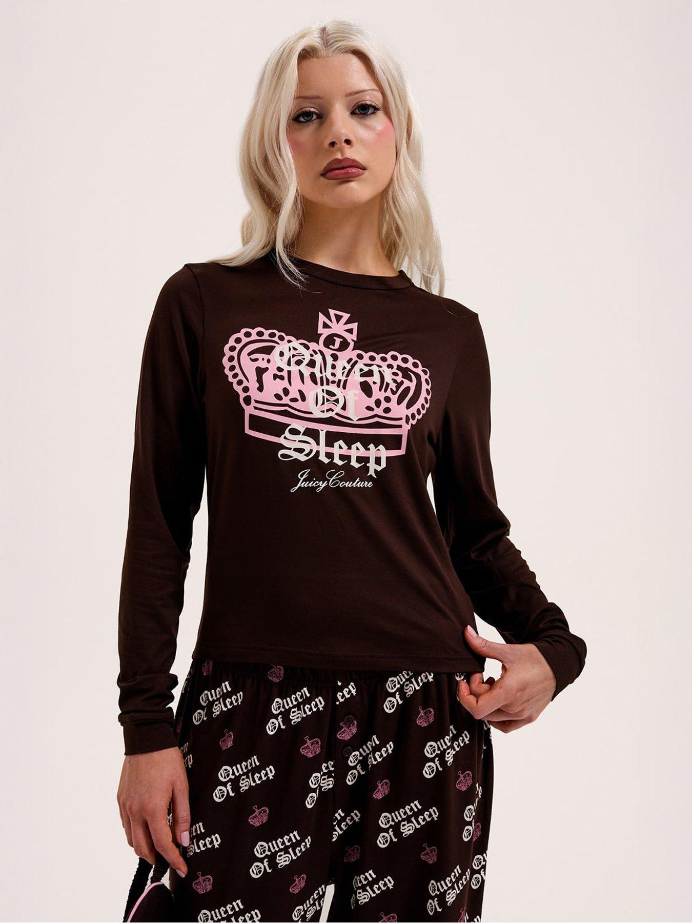 Juicy Couture Queen Of Sleep Long Sleeve Pyjama Set - Pink