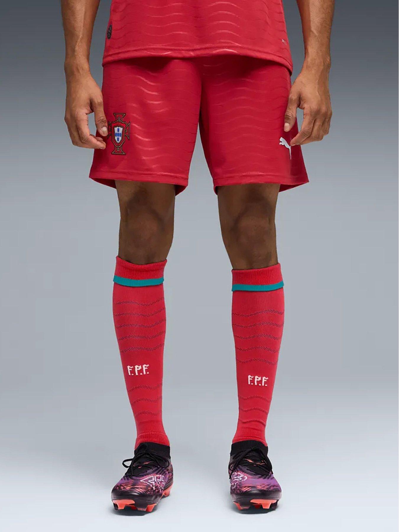 Image 1 of 4 of Puma Mens Portugal Home Replica Football Shorts - Red
