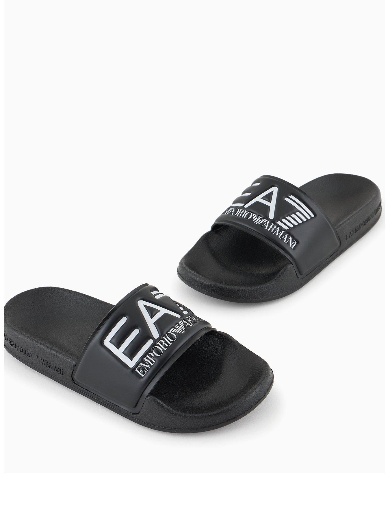 EA7 Emporio Armani Boys Train Visibility Slider - Black