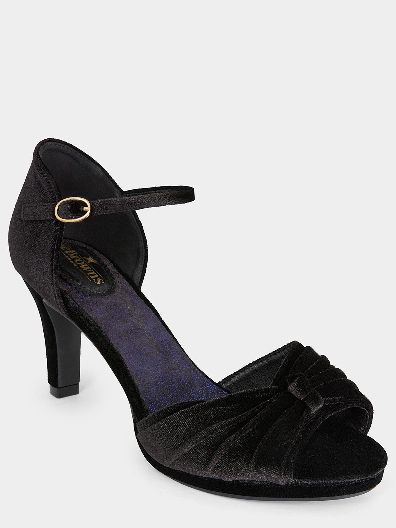 Image 4 of 5 of Joe Browns Night Glamour Velvet Shoes - Black