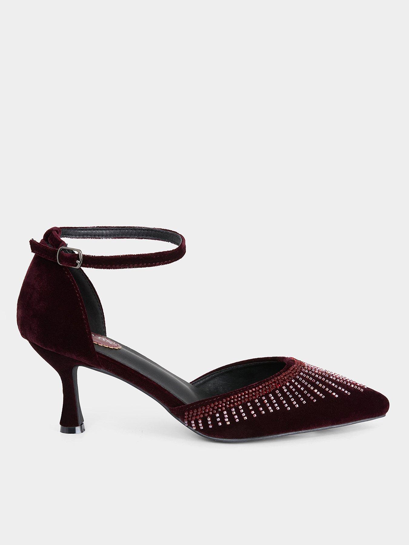 Joe Browns Elegant Forever Pretty Beaded Shoes - Red