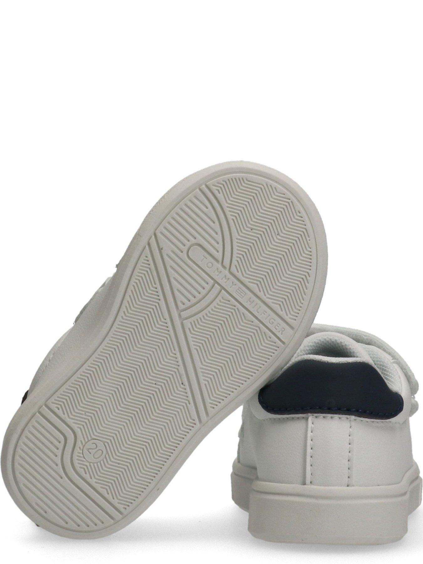 Image 4 of 5 of Tommy Hilfiger Boys Low Cut Velcro Sneaker - White