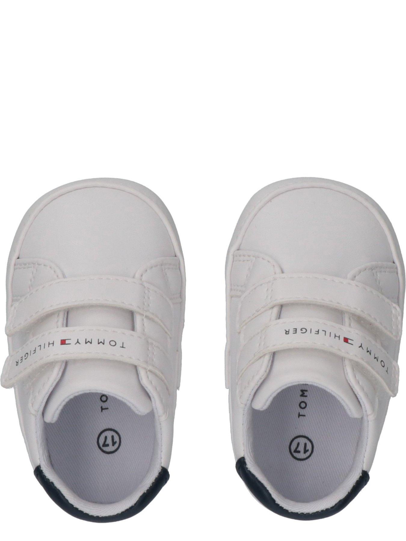 Image 3 of 5 of Tommy Hilfiger Kids Low Cut Velcro Sneaker - White