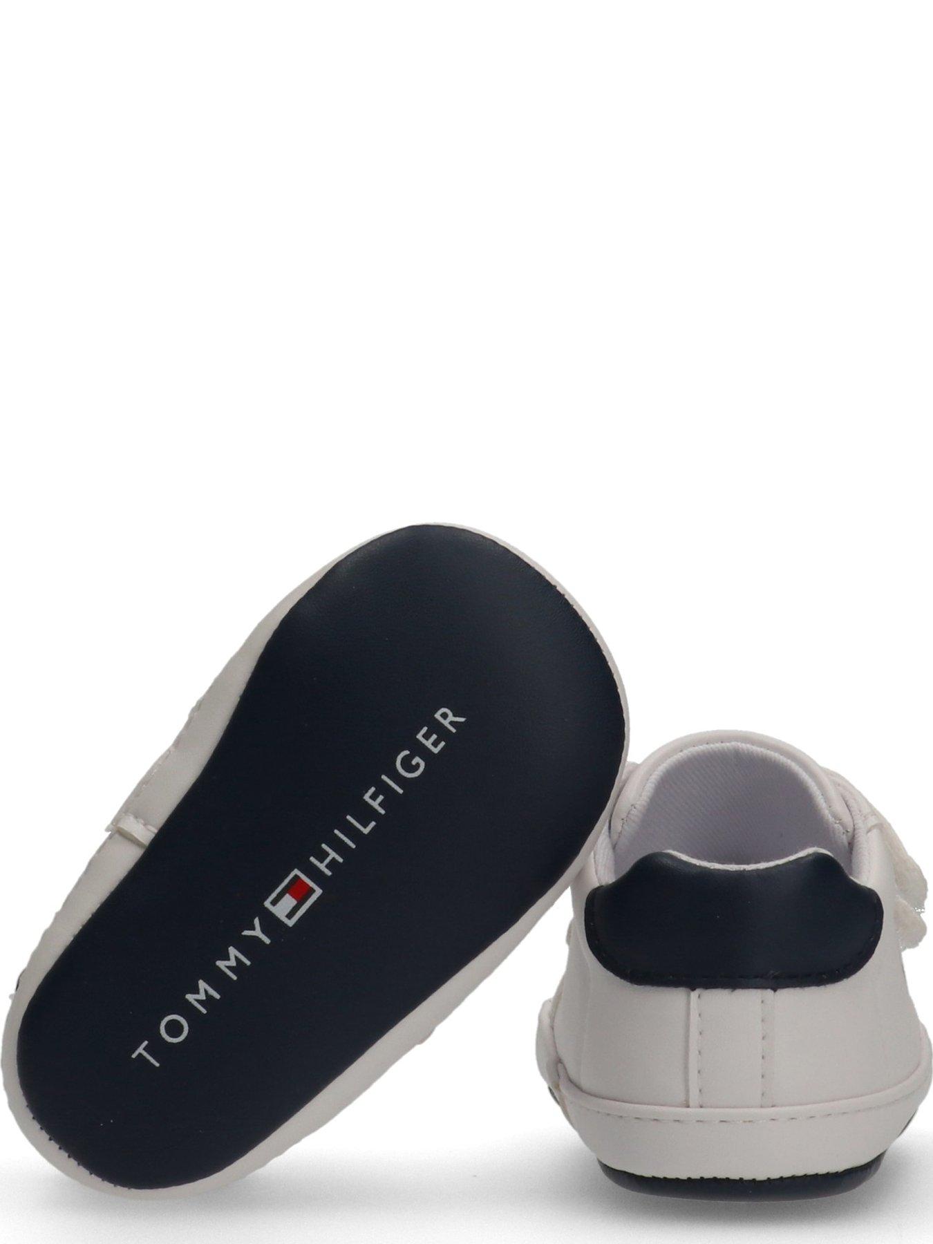 Image 4 of 5 of Tommy Hilfiger Kids Low Cut Velcro Sneaker - White