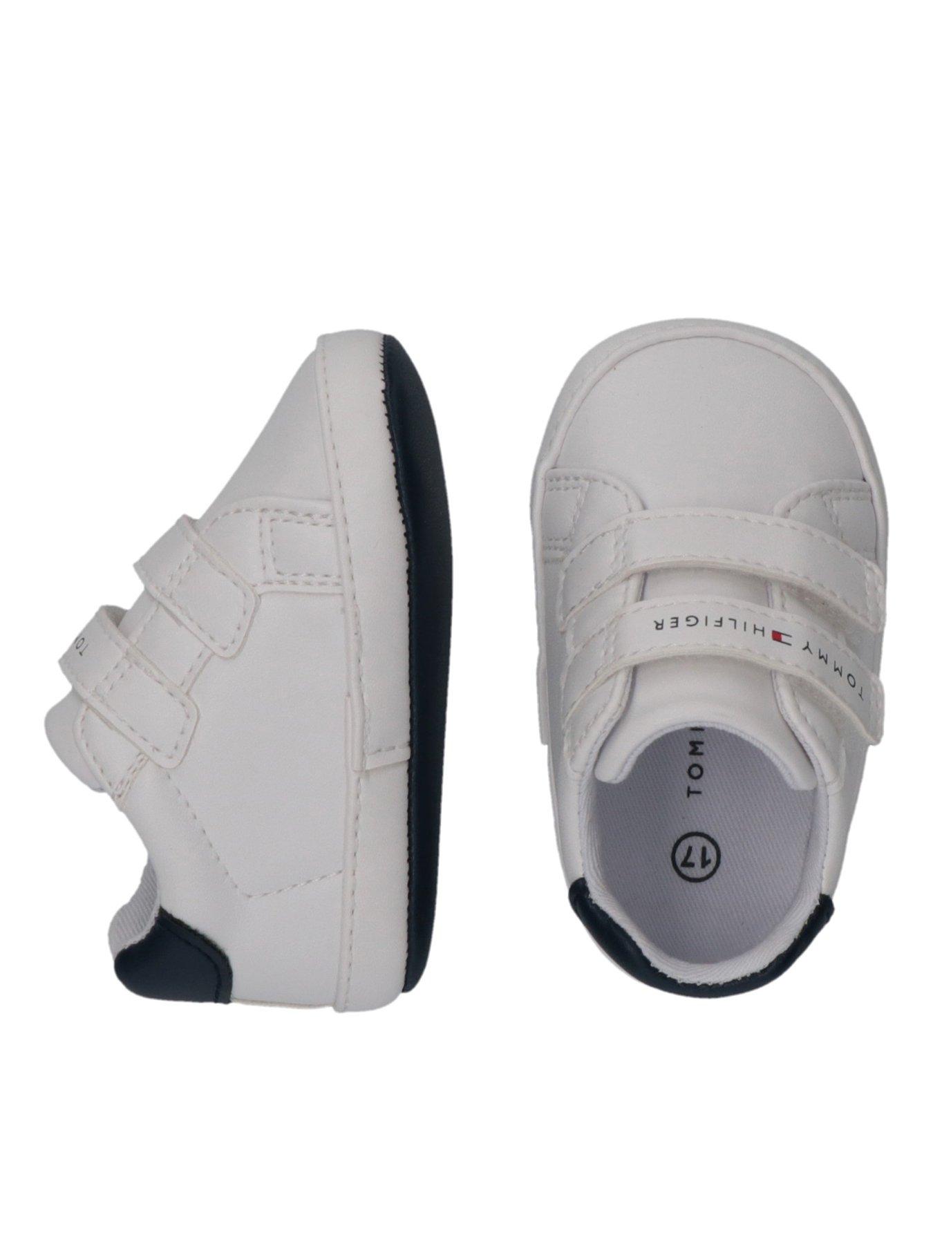 Image 5 of 5 of Tommy Hilfiger Kids Low Cut Velcro Sneaker - White