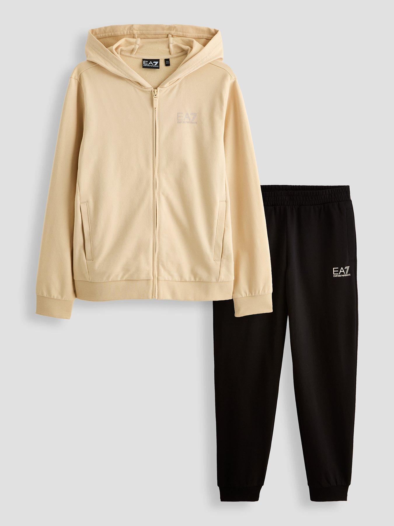 EA7 Emporio Armani Boys Train Visibility Hoodie Tracksuit - Multi