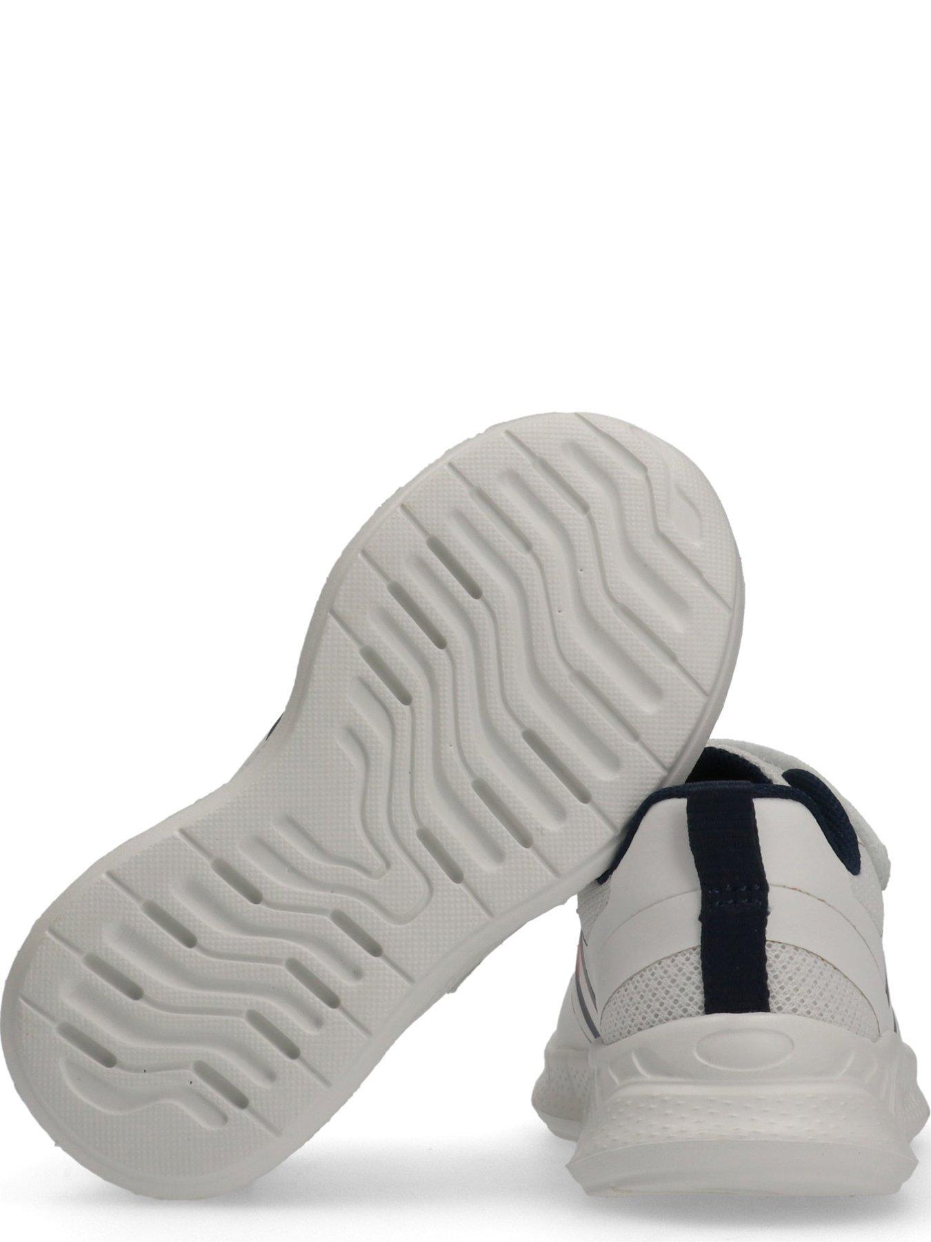 Image 4 of 5 of Tommy Hilfiger Boys Flag Low Cut Lace-Up/Velcro Sneaker - White