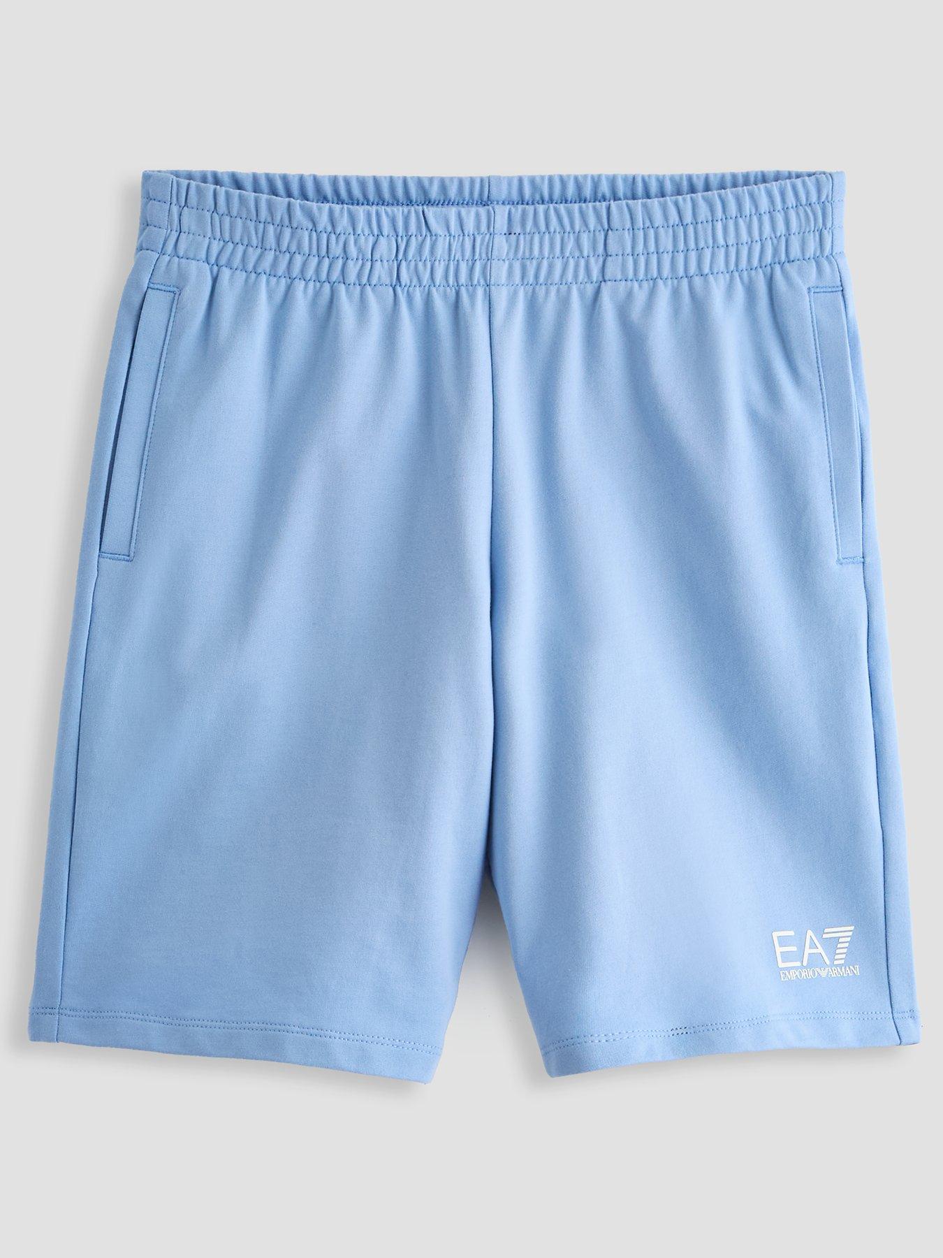 EA7 Emporio Armani Boys Train Core Id Jog Shorts - Blue
