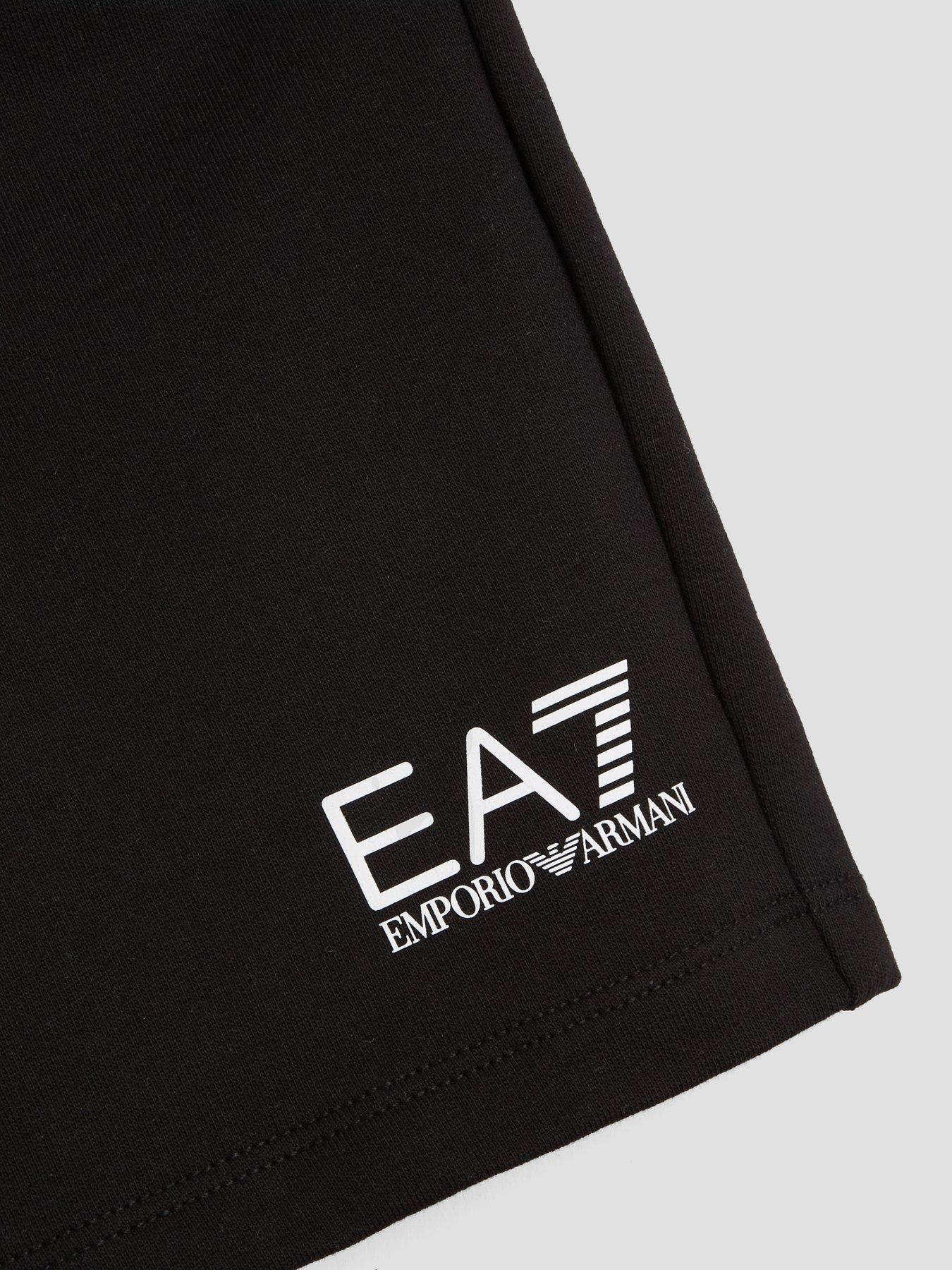 Image 3 of 4 of EA7 Emporio Armani Boys Train Core Id Jog Shorts - Black