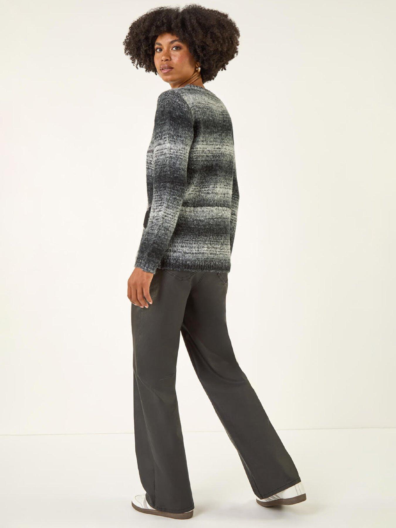 roman-colour-block-knit-jumper-blackstillFront