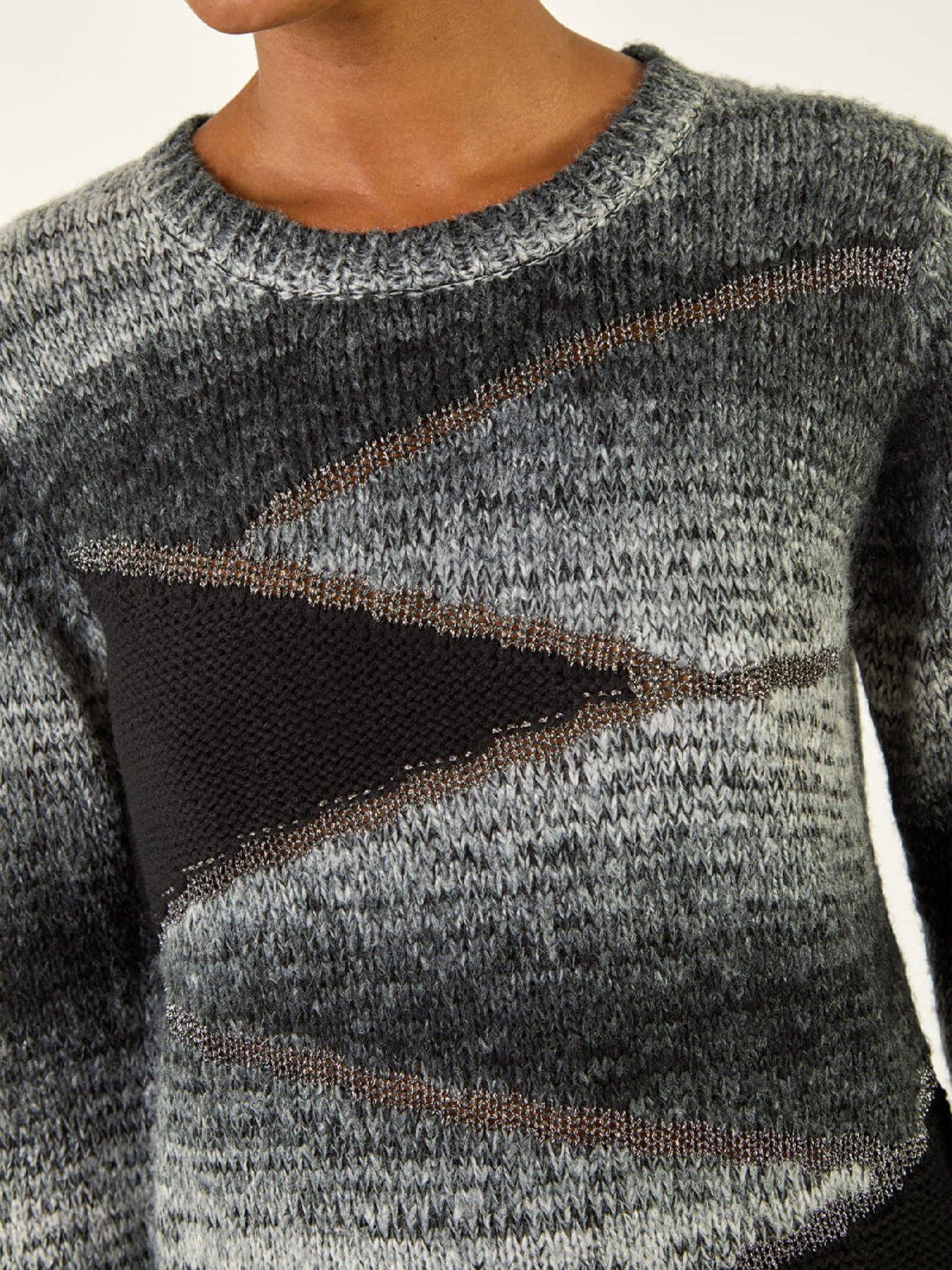 roman-colour-block-knit-jumper-blackdetail