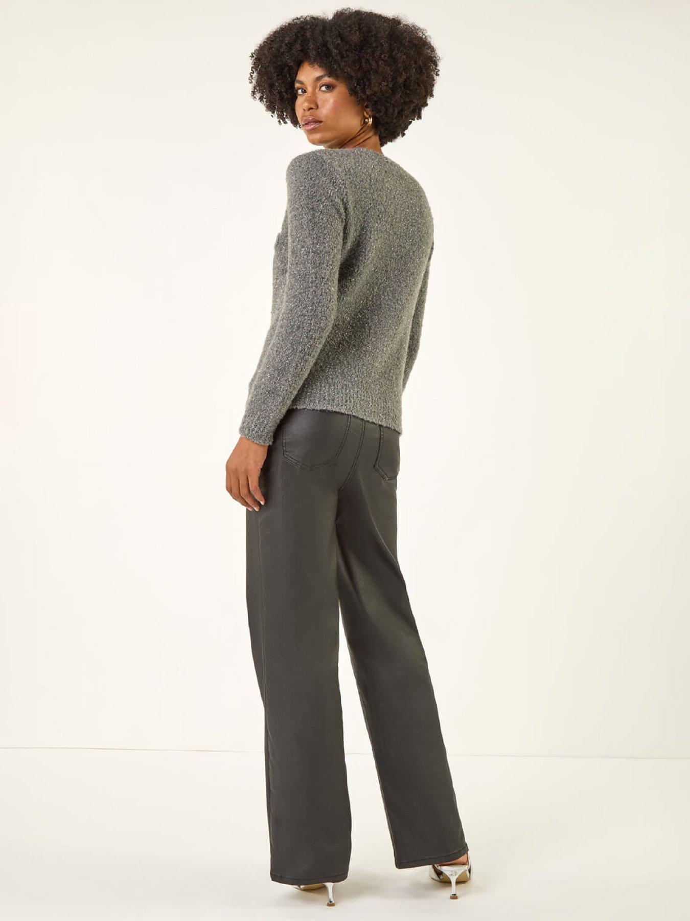 roman-fluffy-shimmer-button-cardigan-greystillFront