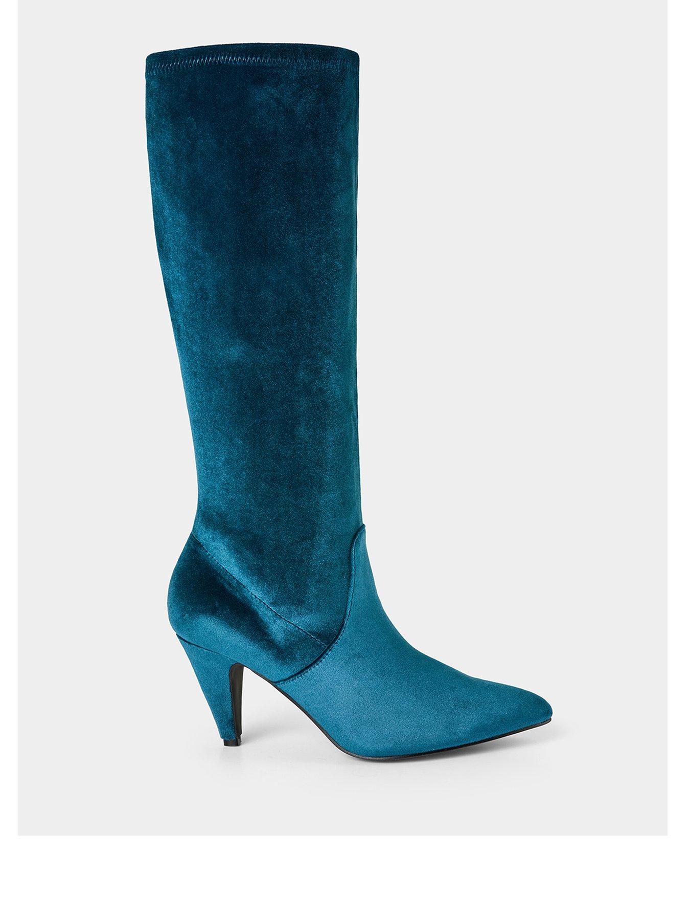 joe-browns-divine-slouchy-velvet-boots-teal