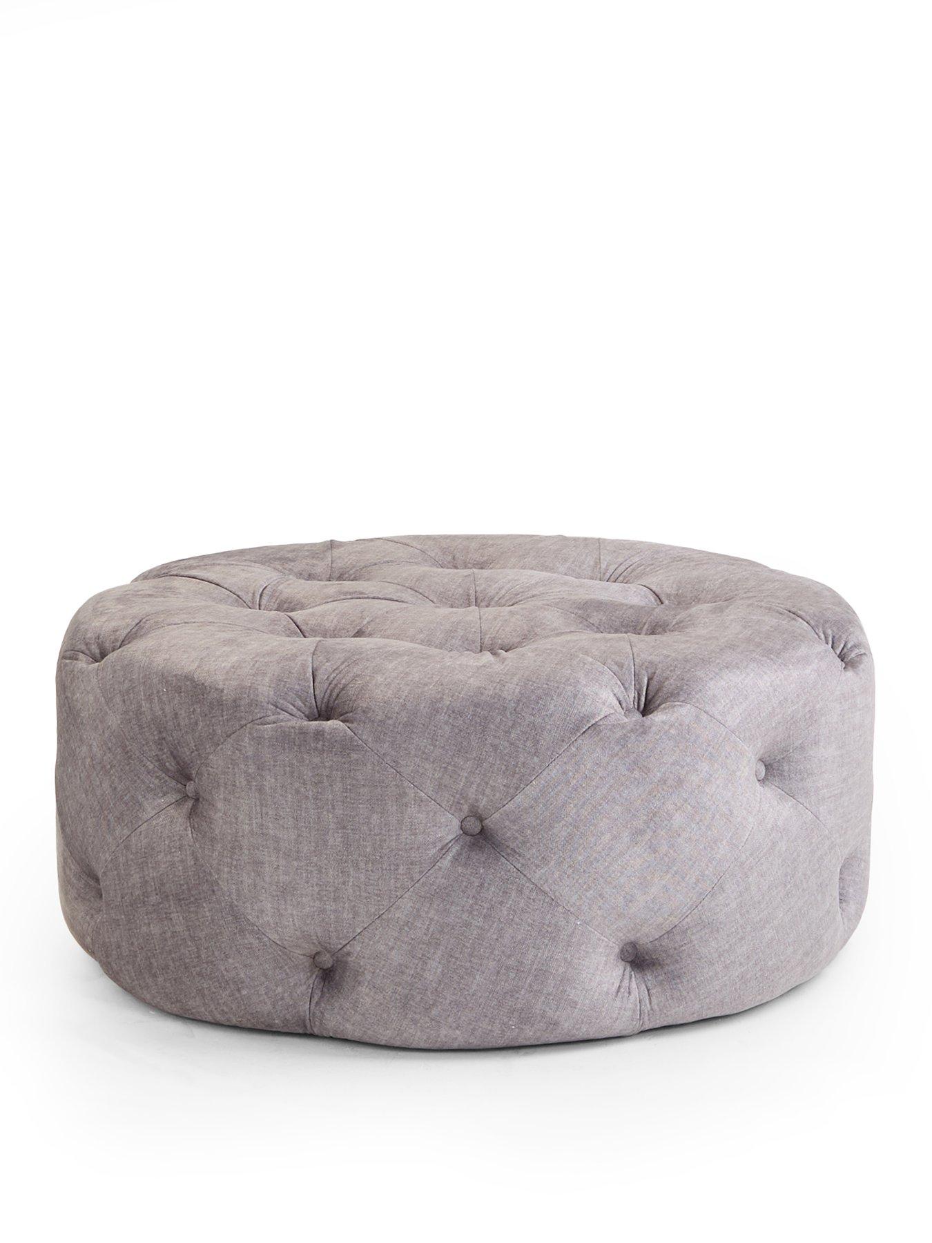 the-very-collection-laura-round-footstool-greystillFront