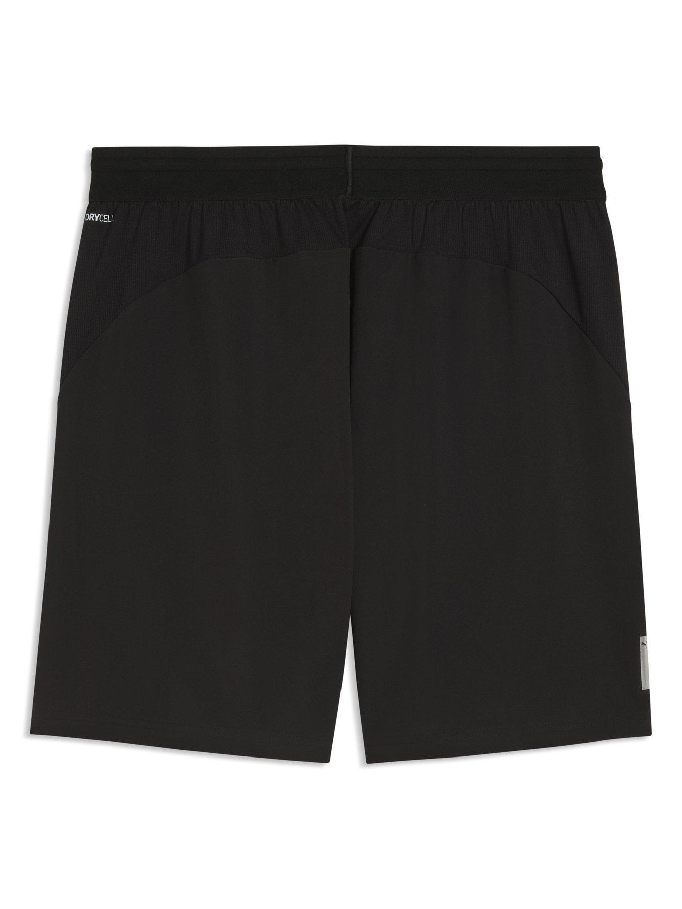 Image 5 of 5 of Puma Mens Training Pwr Fabric Mix Shorts - Black
