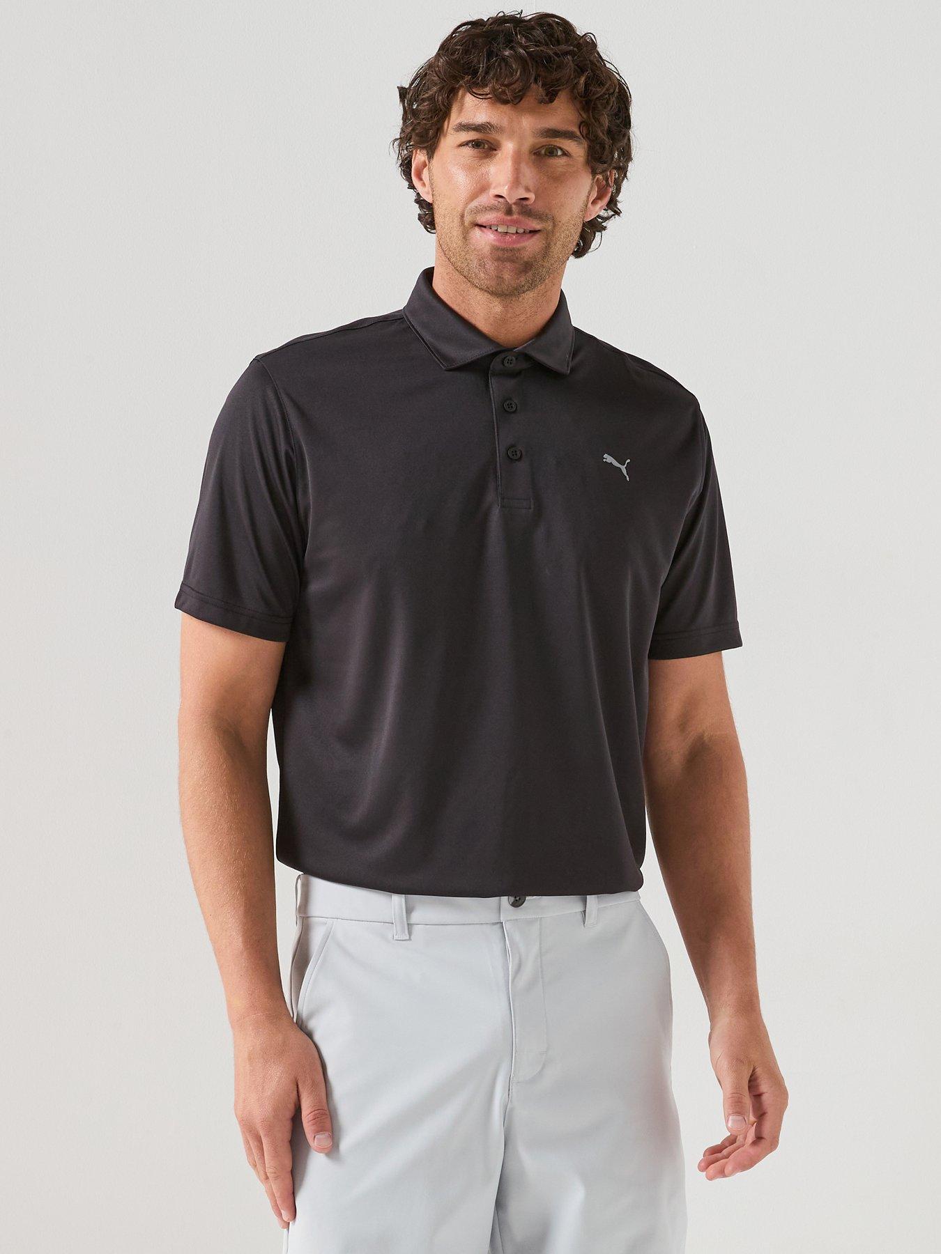 Puma Mens Golf Pure 3.0 Polo T-Shirt - Black