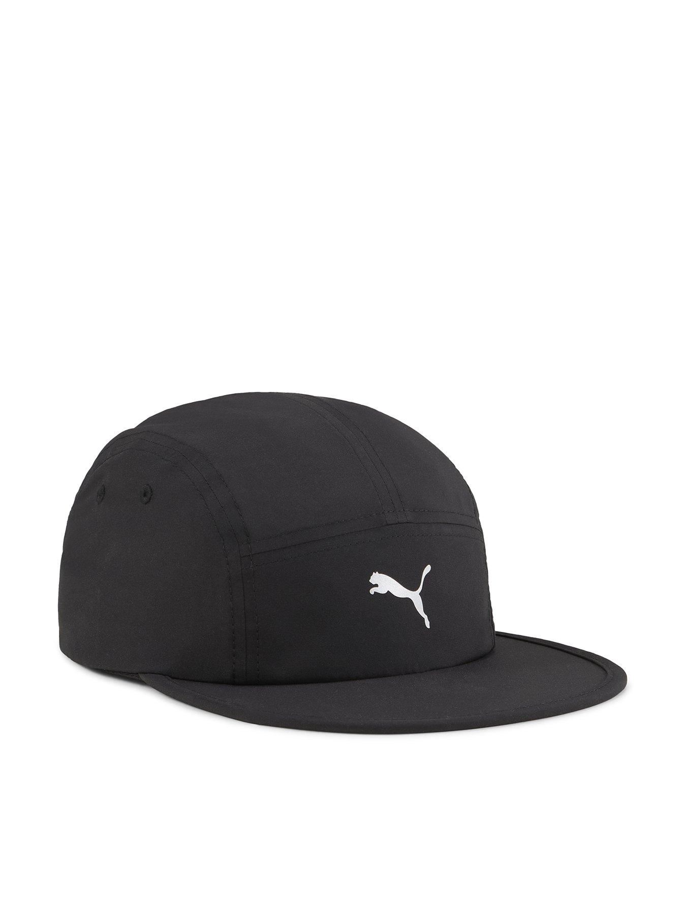 puma-mens-running-essentials-5-panel-cap-blackfront