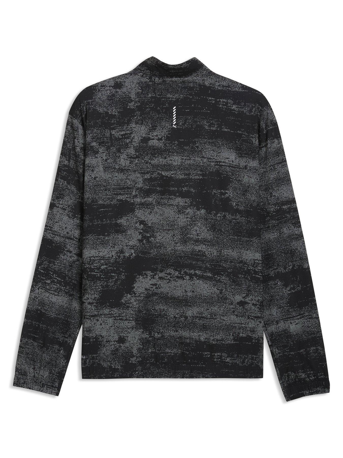 Image 5 of 6 of Puma Mens Running Velocity Printed Woven Jacket - Black