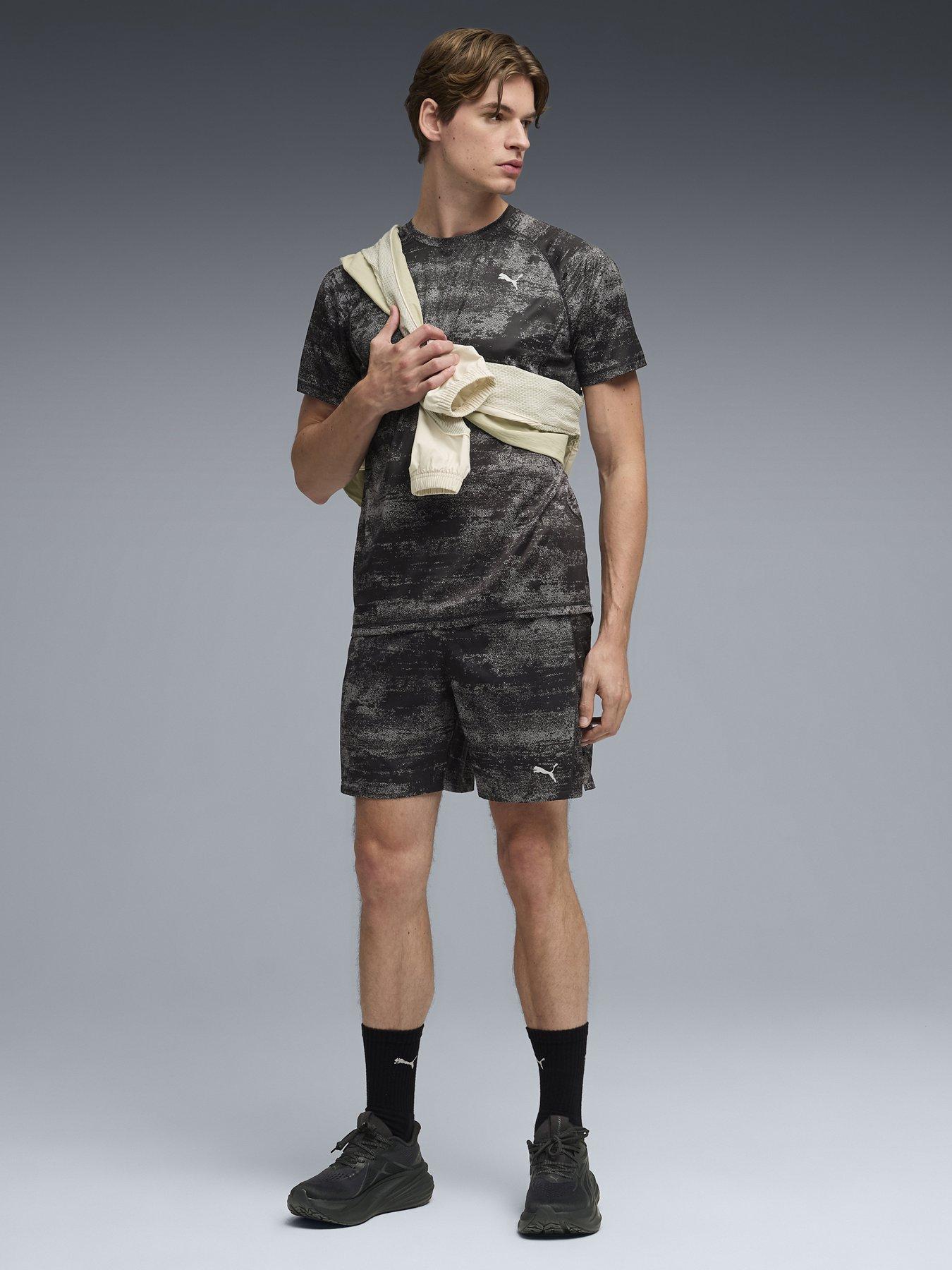 Image 3 of 7 of Puma Mens Running Velocity Printed T-Shirt - Black