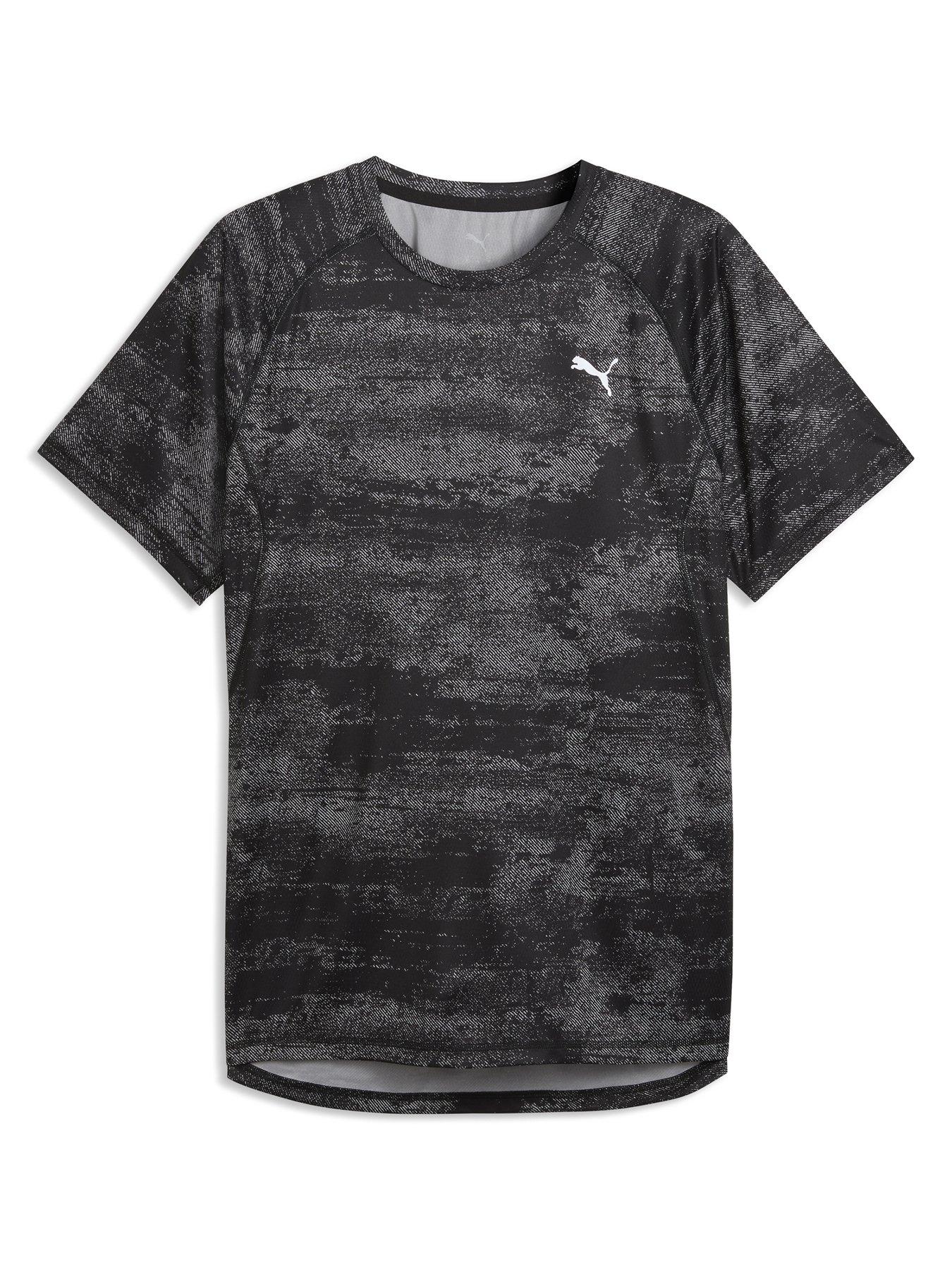 Image 6 of 7 of Puma Mens Running Velocity Printed T-Shirt - Black