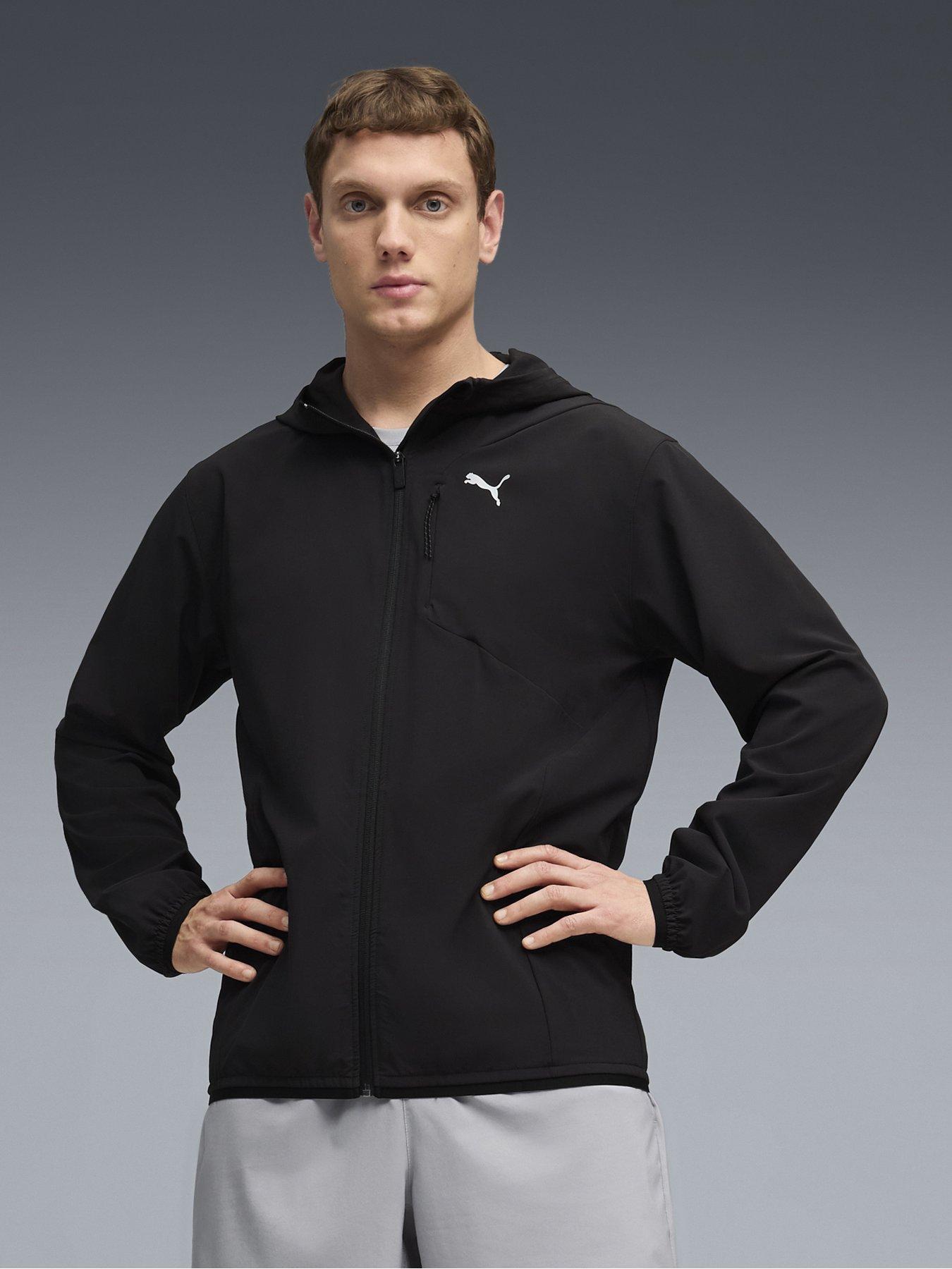 Image 1 of 6 of Puma Mens Training Pwr Stretch Woven Jacket - Black