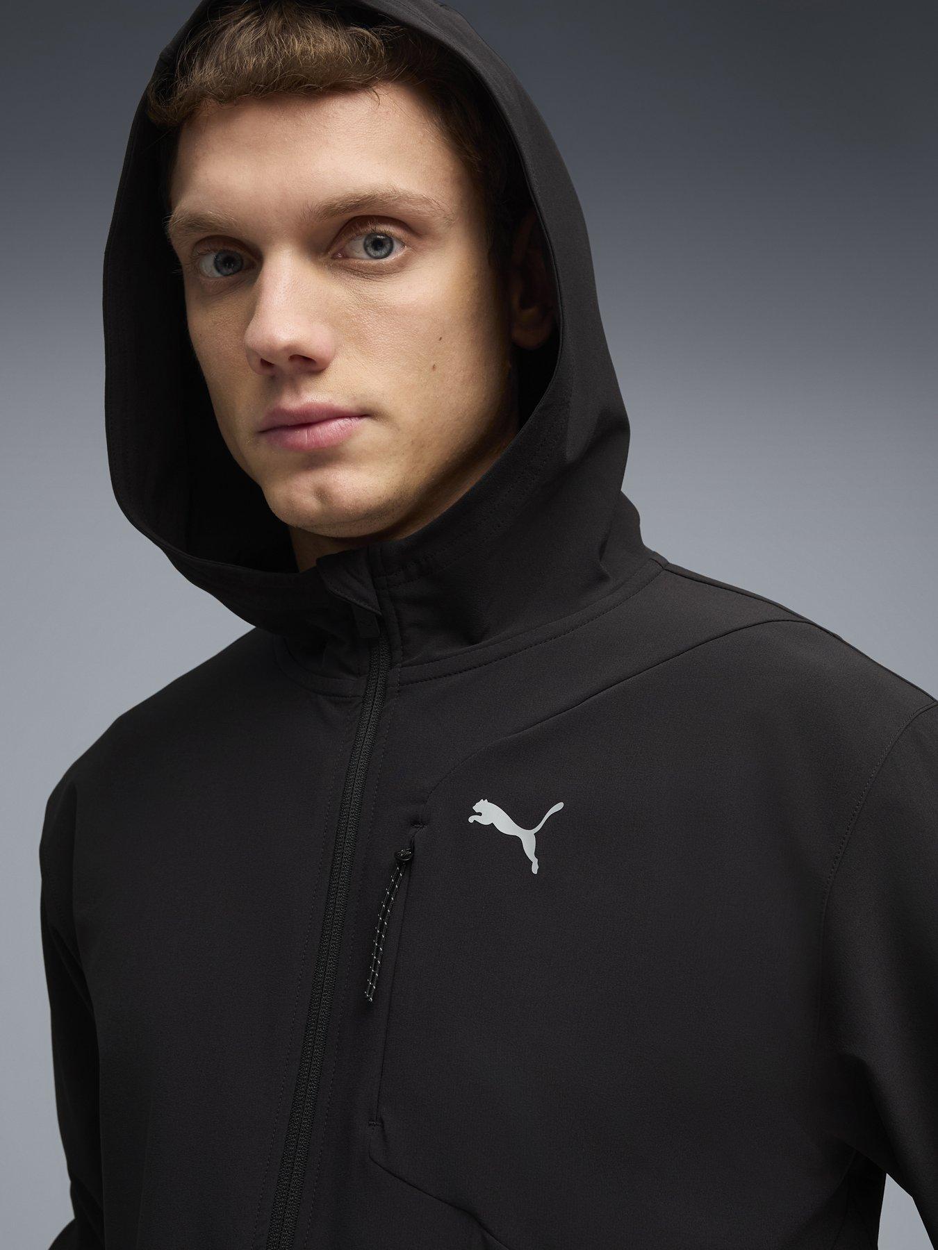 Image 4 of 6 of Puma Mens Training Pwr Stretch Woven Jacket - Black
