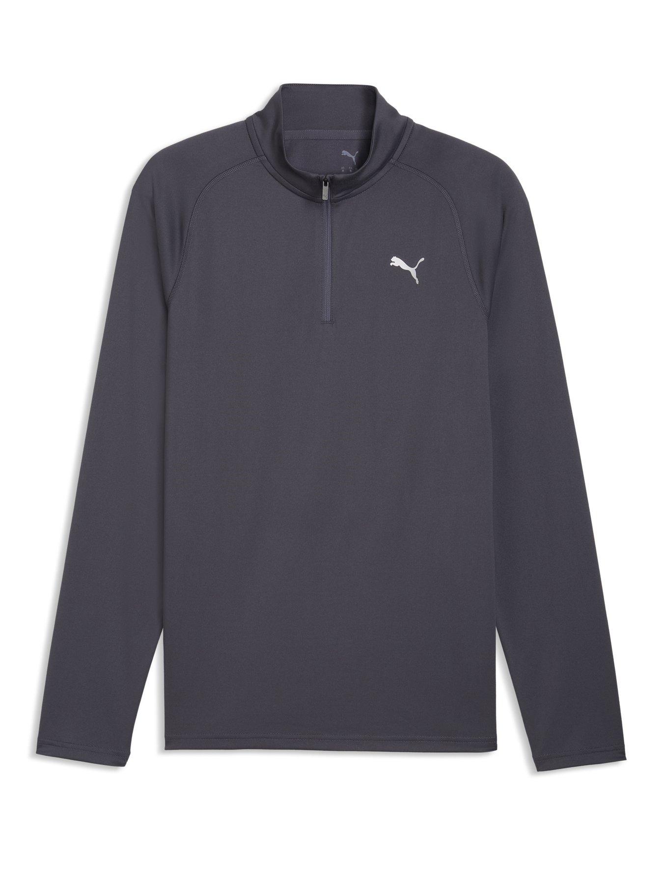 Image 4 of 5 of Puma Mens Training Pwr Fabrix Mix 1/4 Zip - Grey