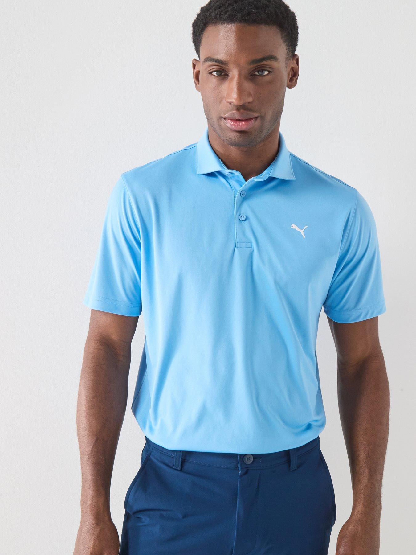 puma dress shirts Puma MATTR Peach Stand Golf Shirts