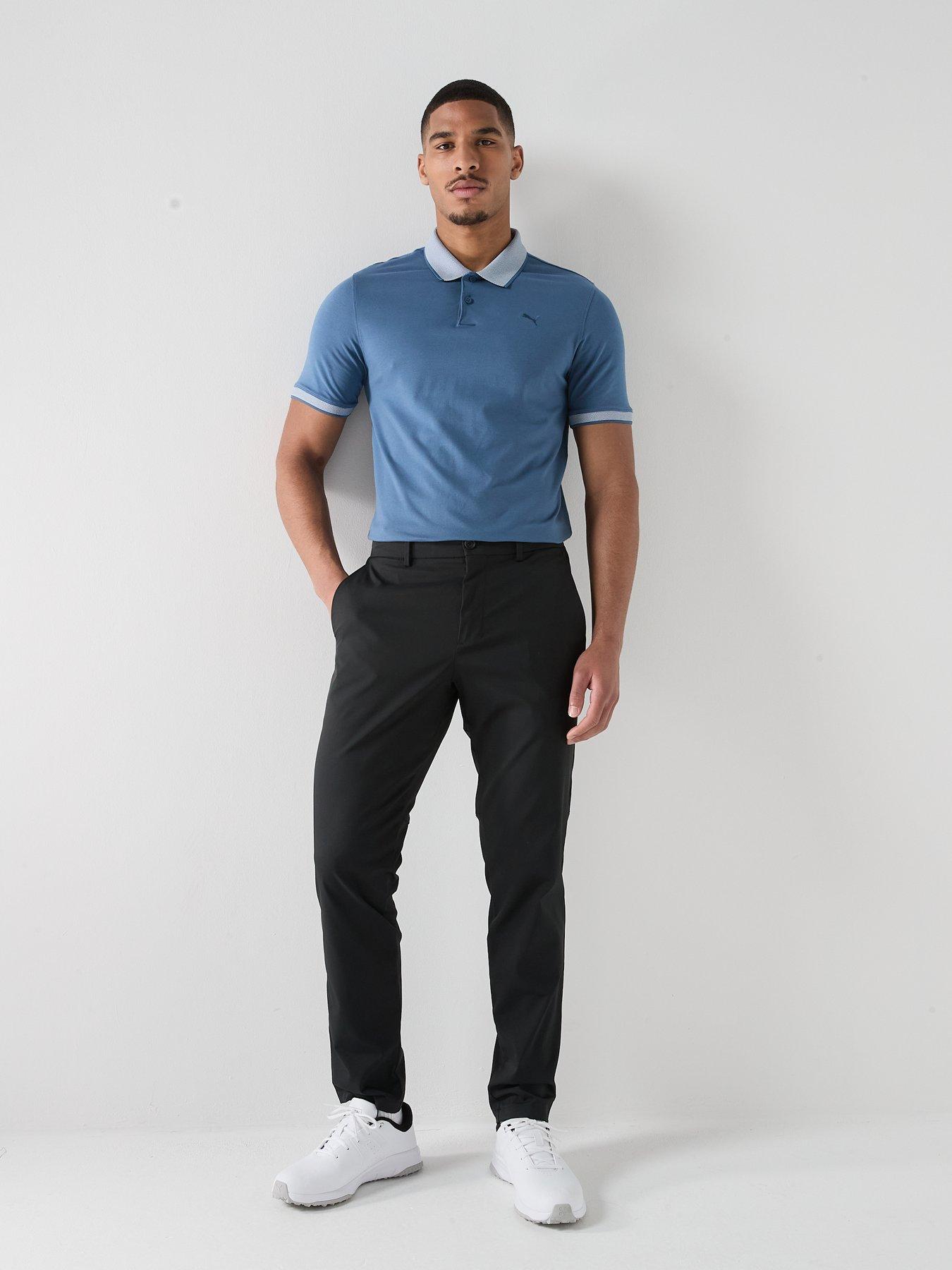 Image 3 of 5 of Puma Mens Golf Modalon Crafted Polo Shirt - Navy