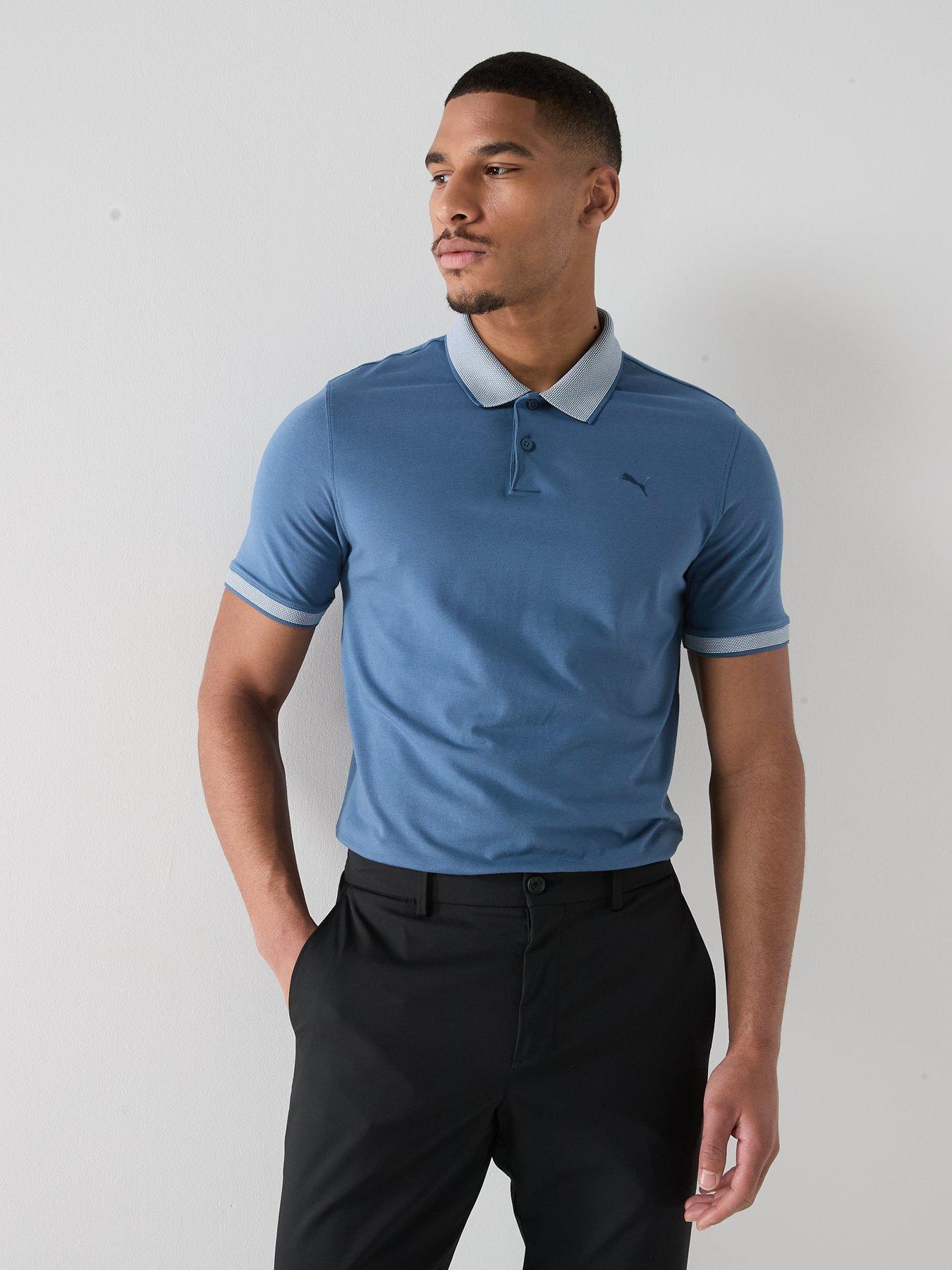 Image 5 of 5 of Puma Mens Golf Modalon Crafted Polo Shirt - Navy