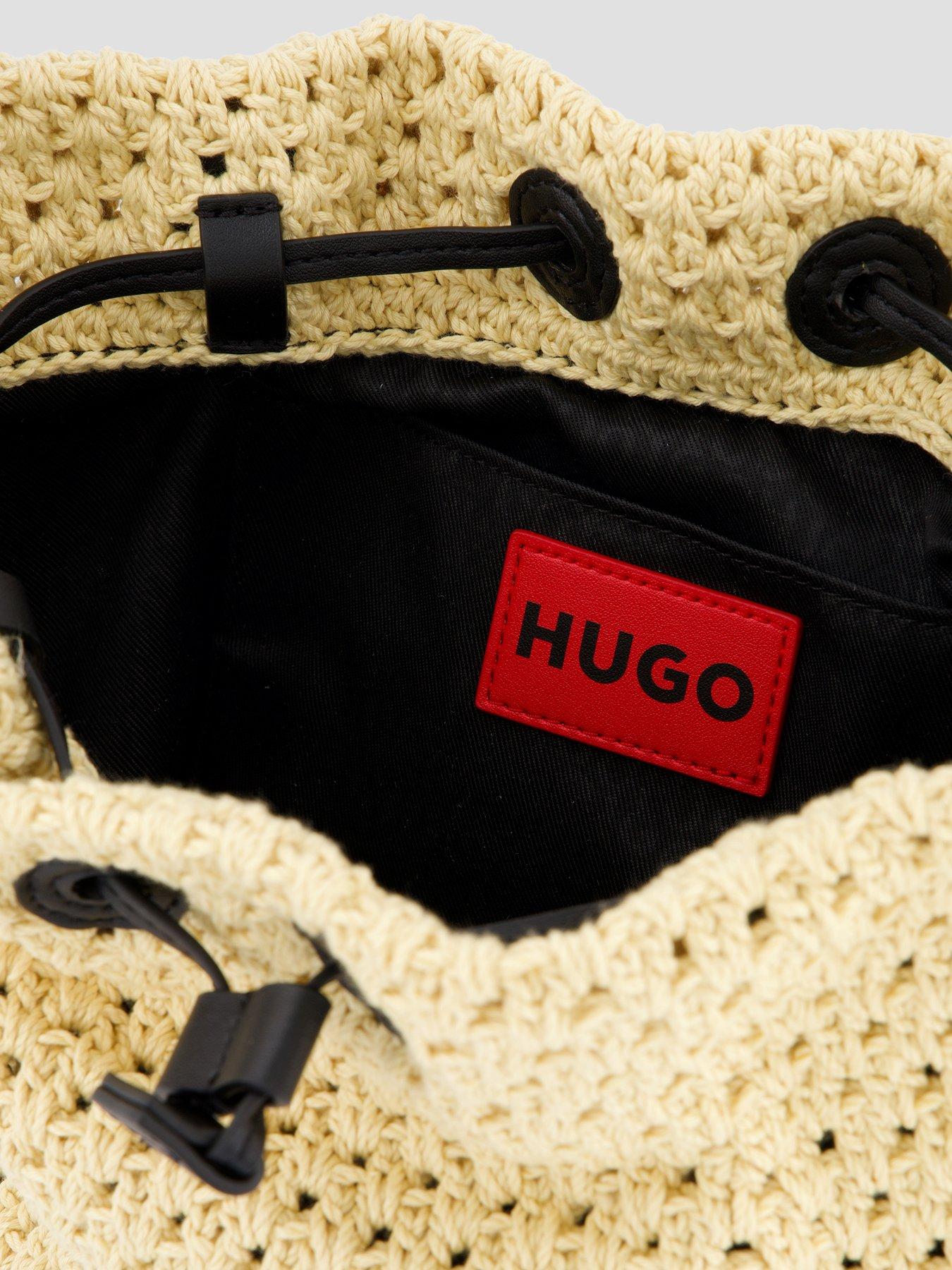 Image 4 of 4 of HUGO Small Bucket Bag - White
