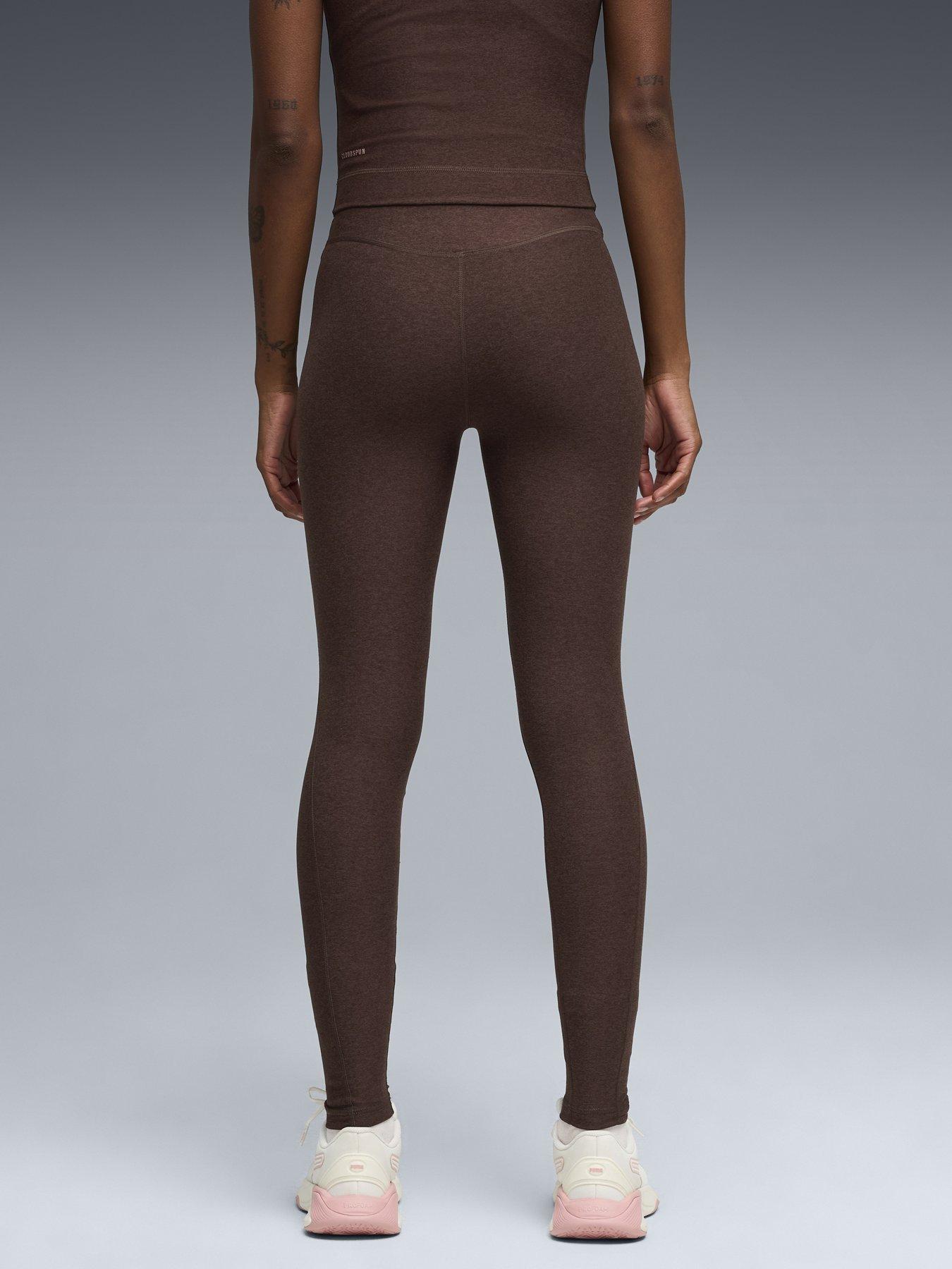 Image 2 of 5 of Puma Womens Training Cloudspun High Waist Tights - Brown