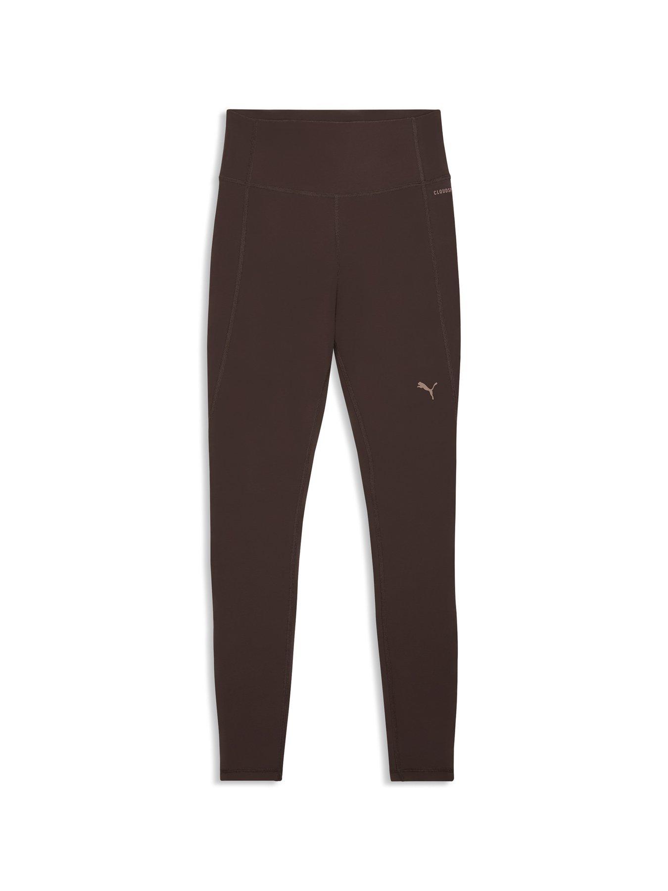 Image 4 of 5 of Puma Womens Training Cloudspun High Waist Tights - Brown