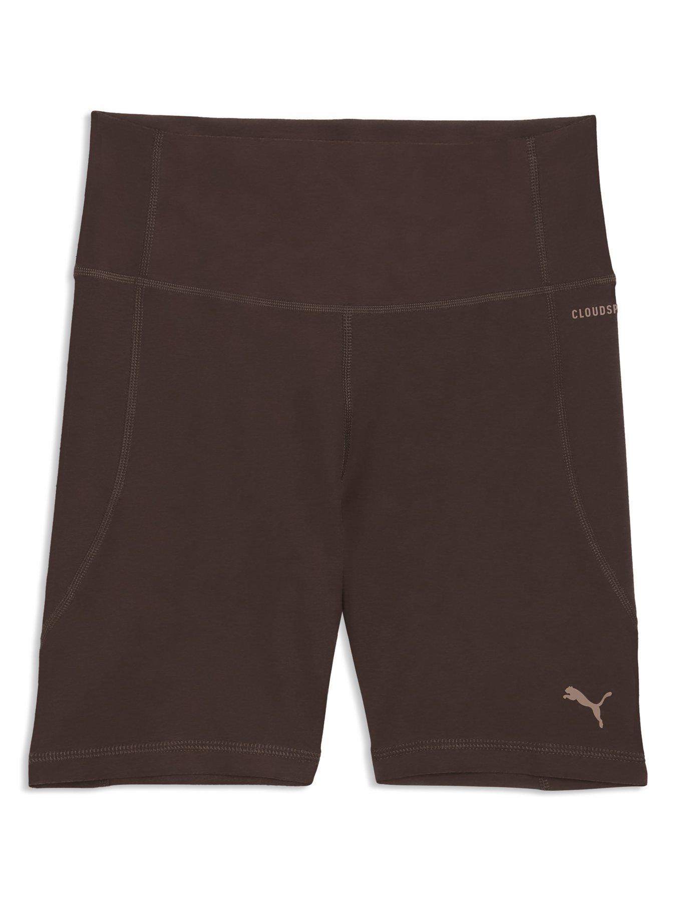 puma-womens-training-cloudspun-6inch-bike-shorts-brownoutfit