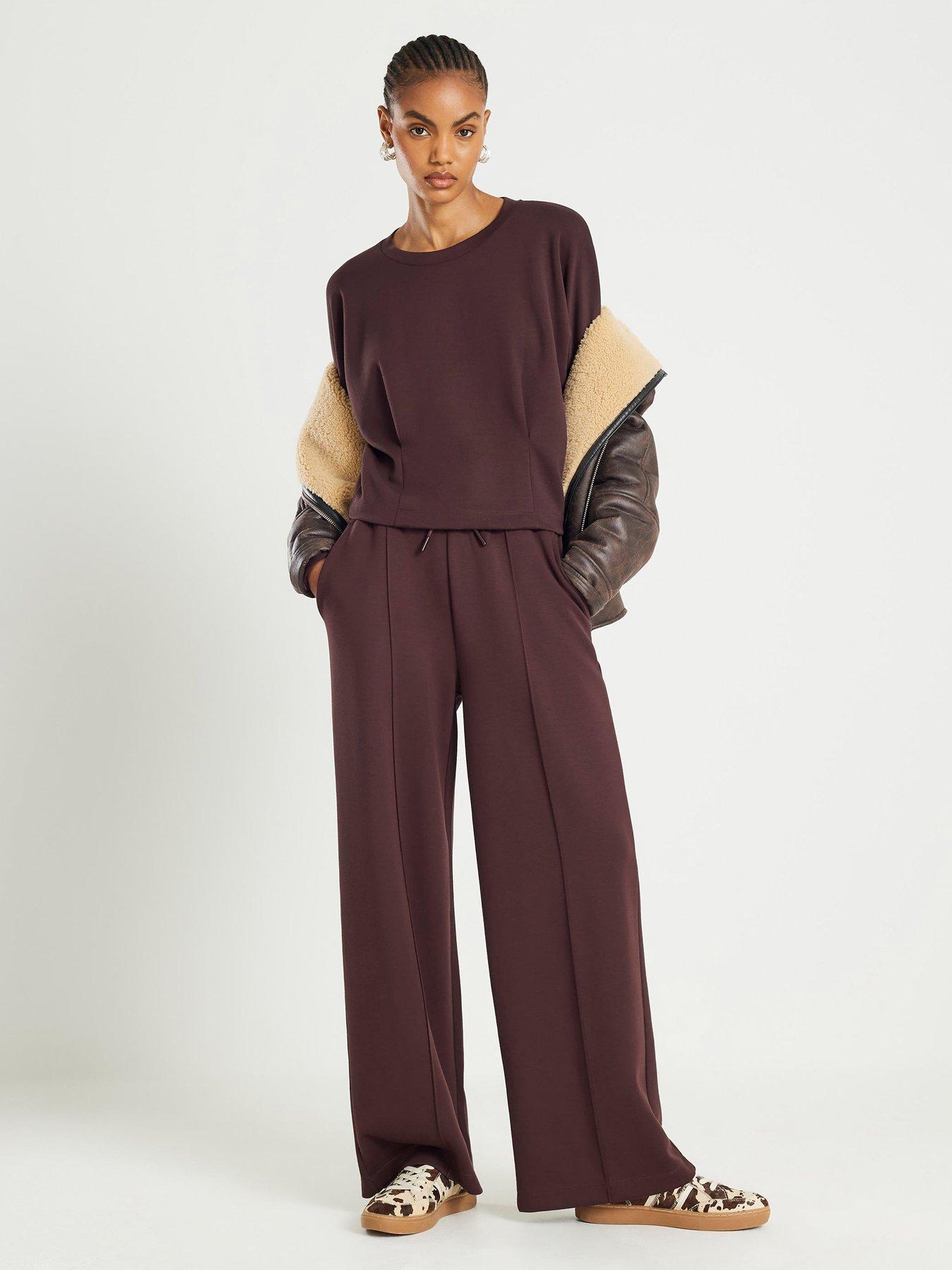 river-island-long-sleeve-premium-neo-batwing-sweat-brownback