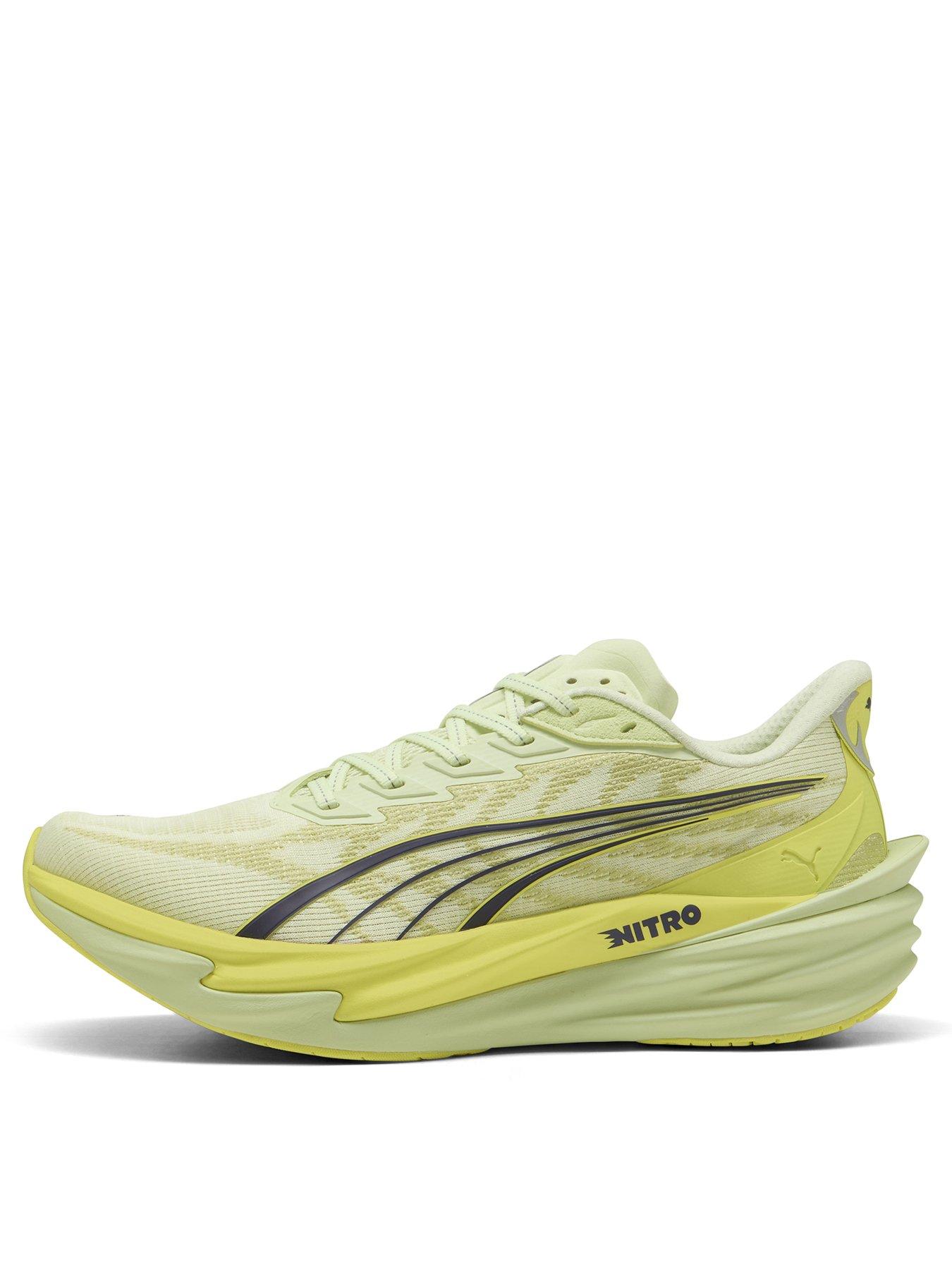Image 1 of 6 of Puma Mens Running Deviate Nitro 4 Trainers - Yellow