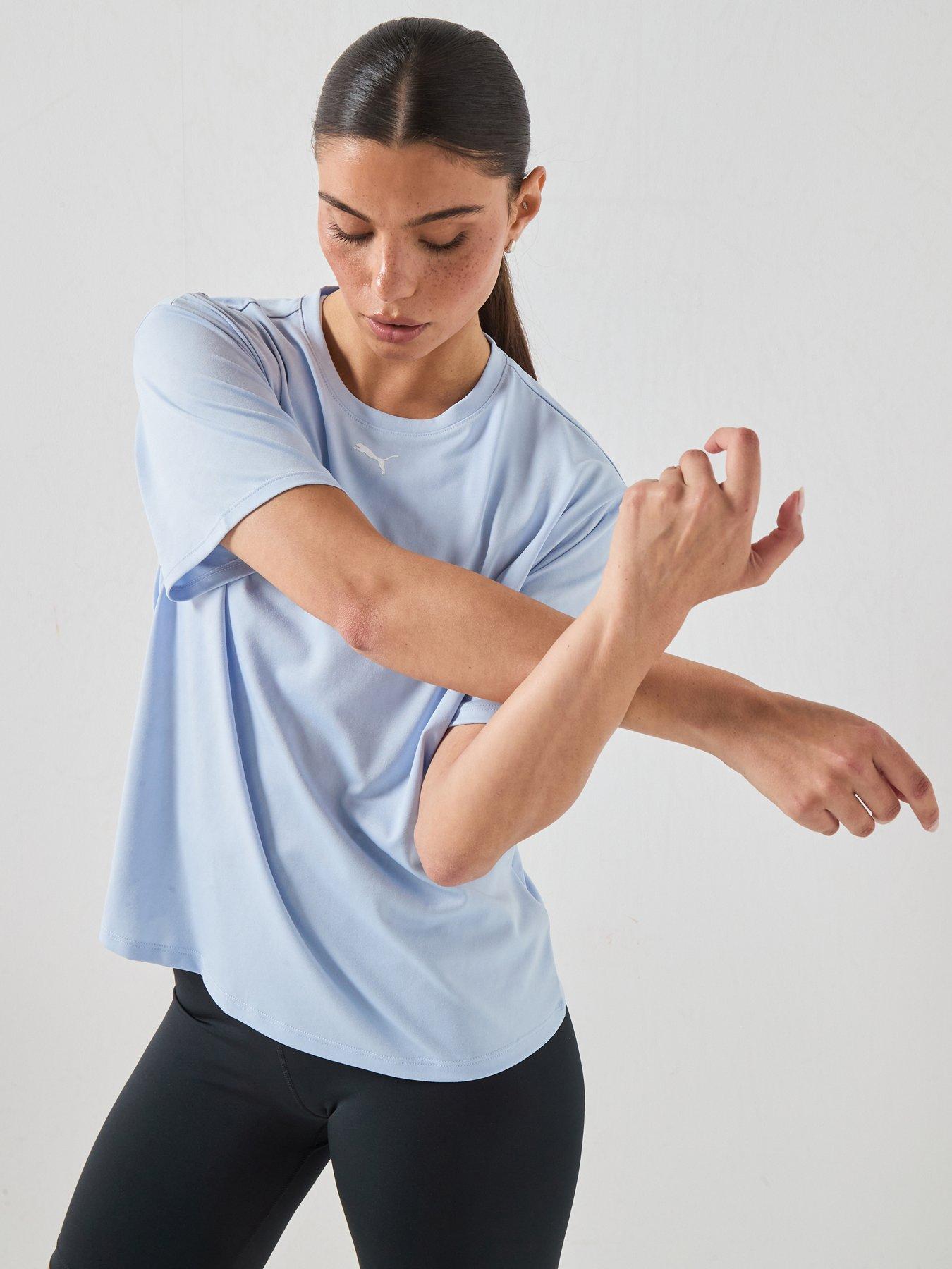 Image 1 of 5 of Puma Womens Training Tad Essential Relaxed T-Shirt - Blue