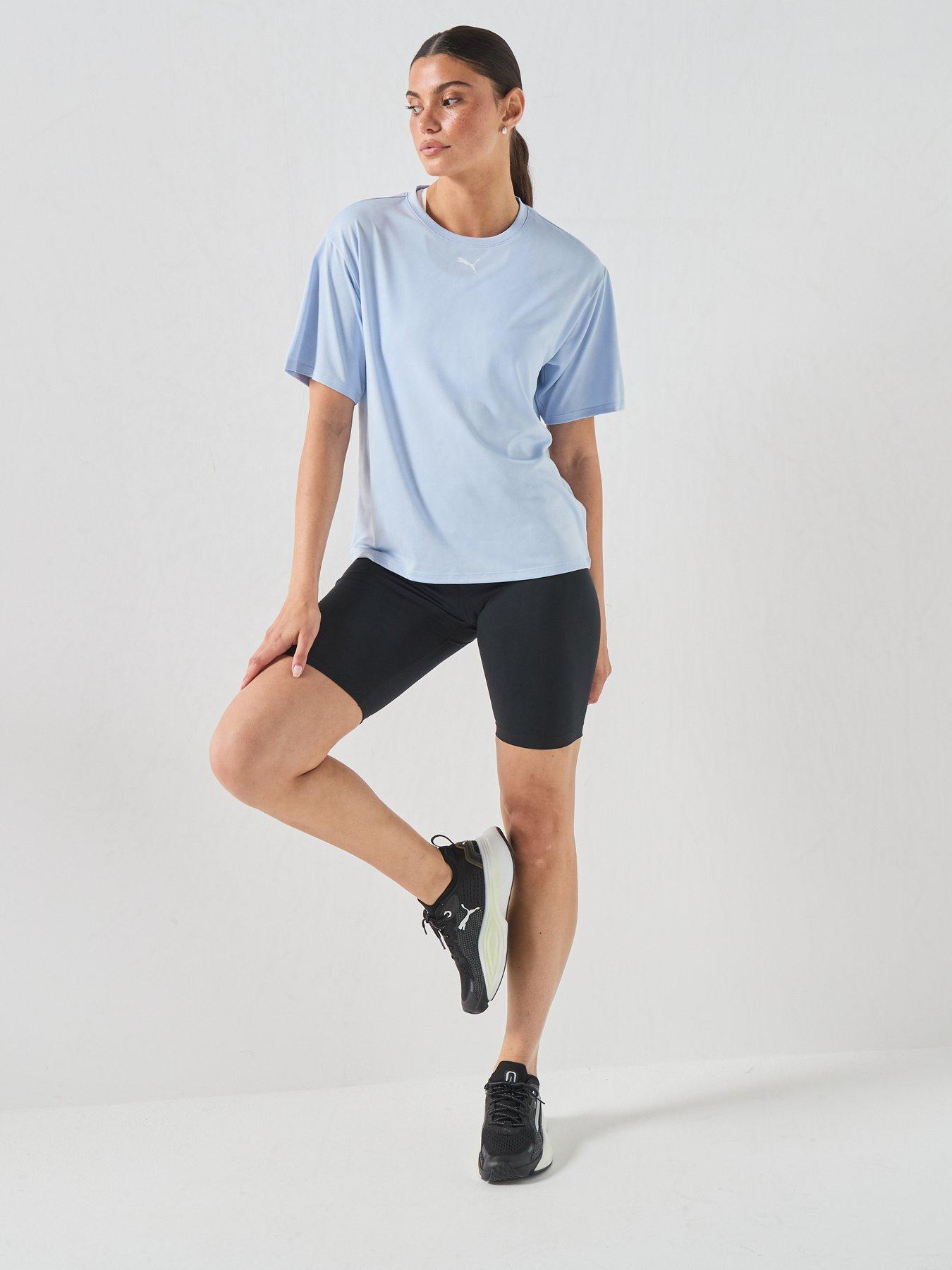 Image 3 of 5 of Puma Womens Training Tad Essential Relaxed T-Shirt - Blue