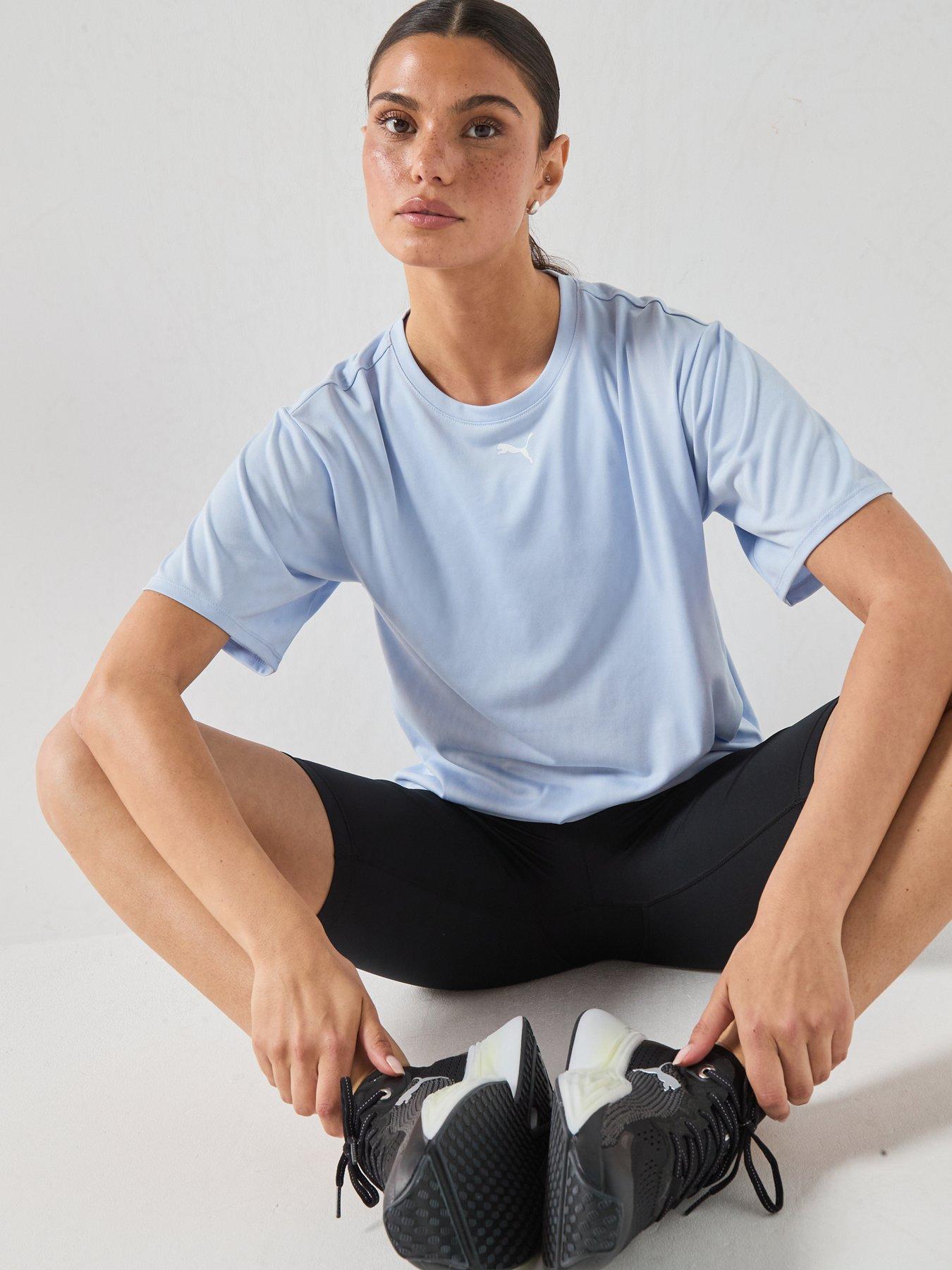 Image 5 of 5 of Puma Womens Training Tad Essential Relaxed T-Shirt - Blue