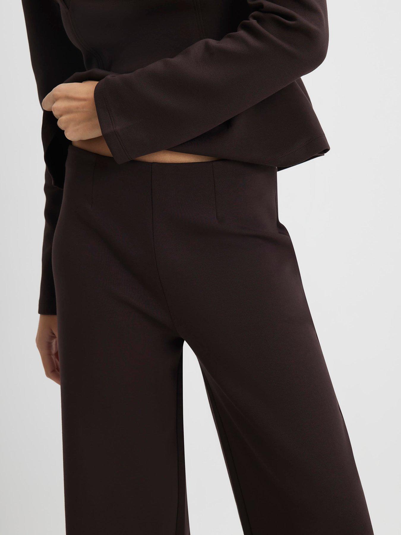 Image 4 of 6 of River Island Wide Leg Trouser - Brown