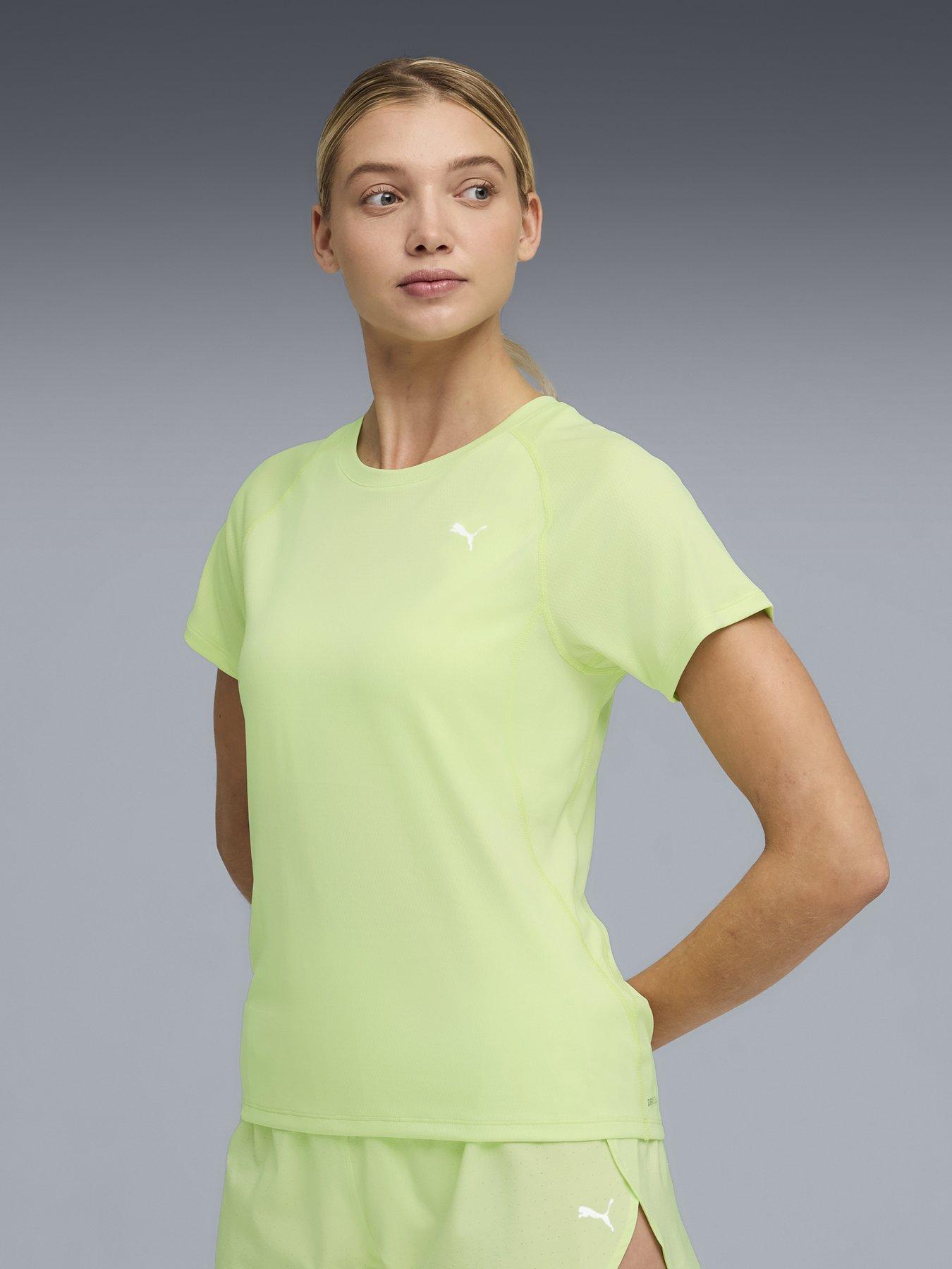 puma-womens-running-velocity-t-shirt-yellowfront